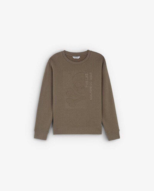Imagen 0 de Sudadera de niño de algodón con calavera bordada