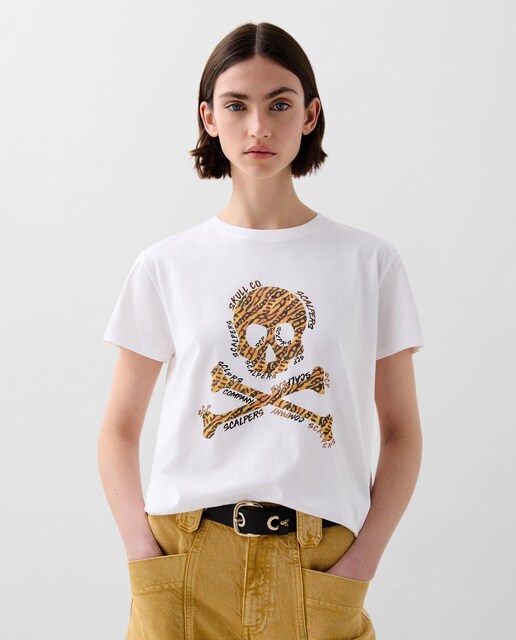 Imagen 0 de Camiseta de mujer de algodón de manga corta