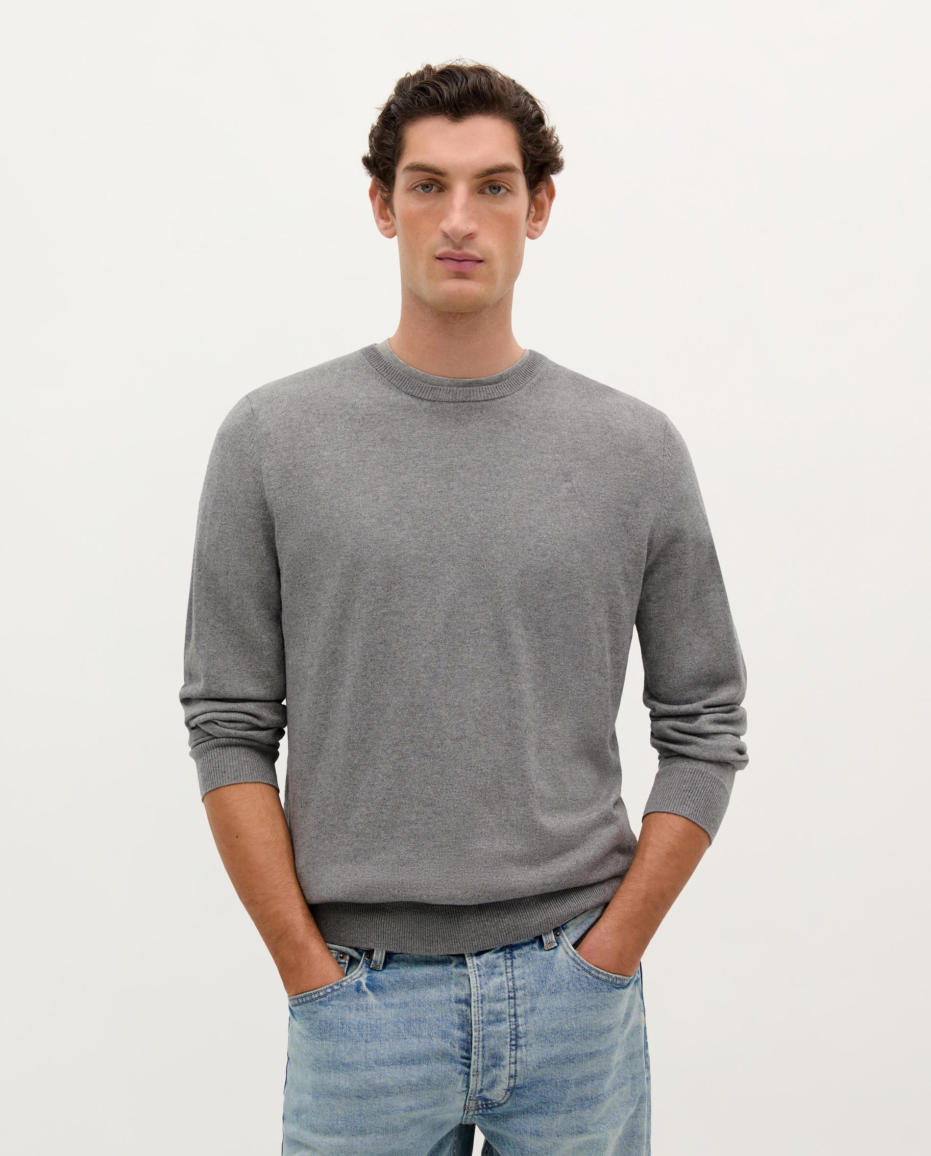 Scalpers - Jersey de hombre en azul marino con cuello redondo.