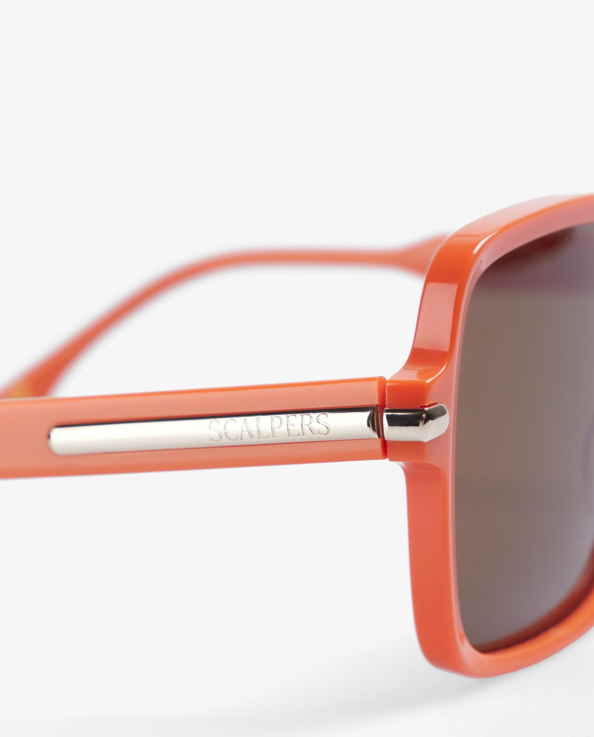 Gafas de sol de mujer de acetato cuadradas - Scalpers - Naranja Naranja-2