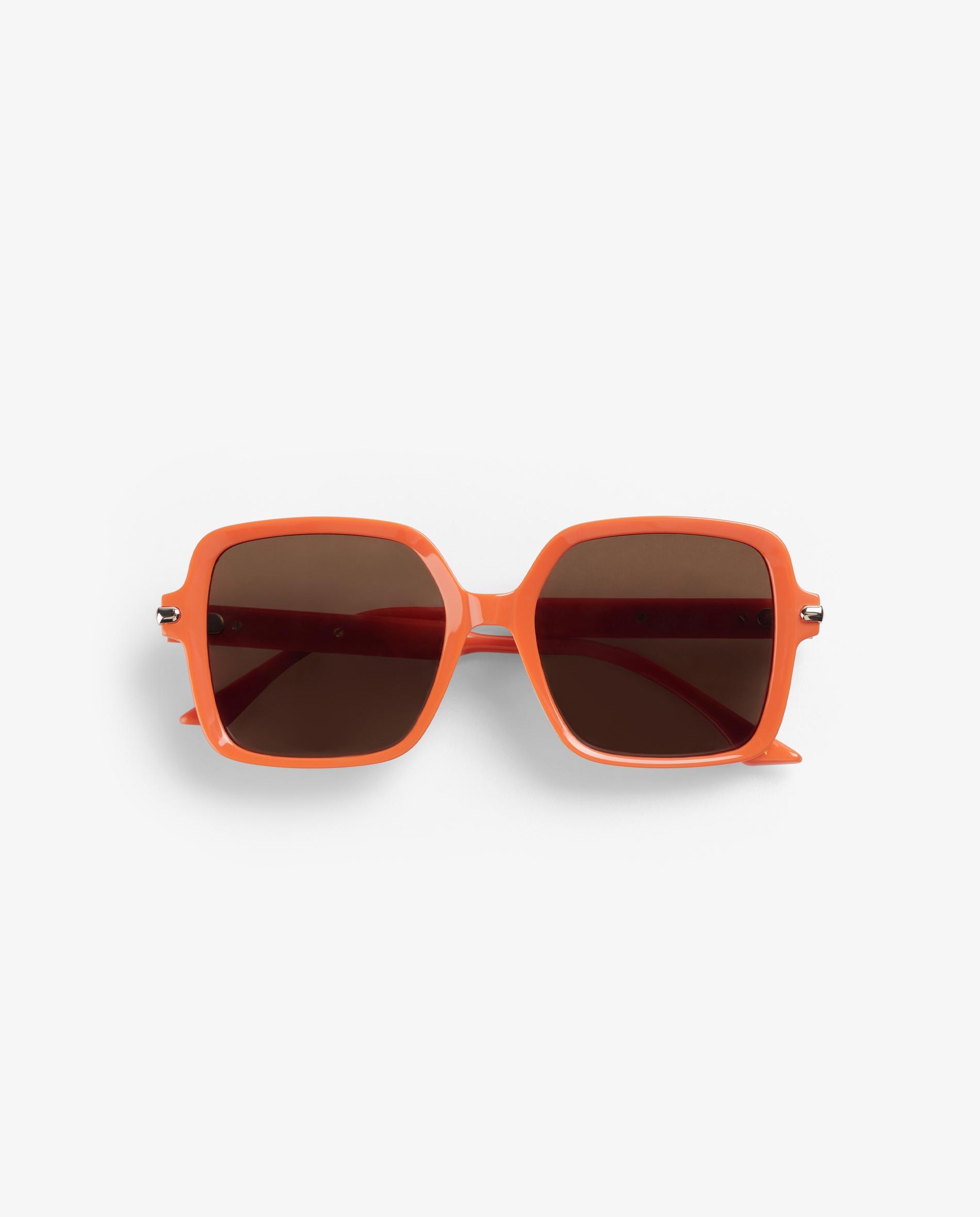 Gafas de sol de mujer de acetato cuadradas - Scalpers - Naranja Naranja-5