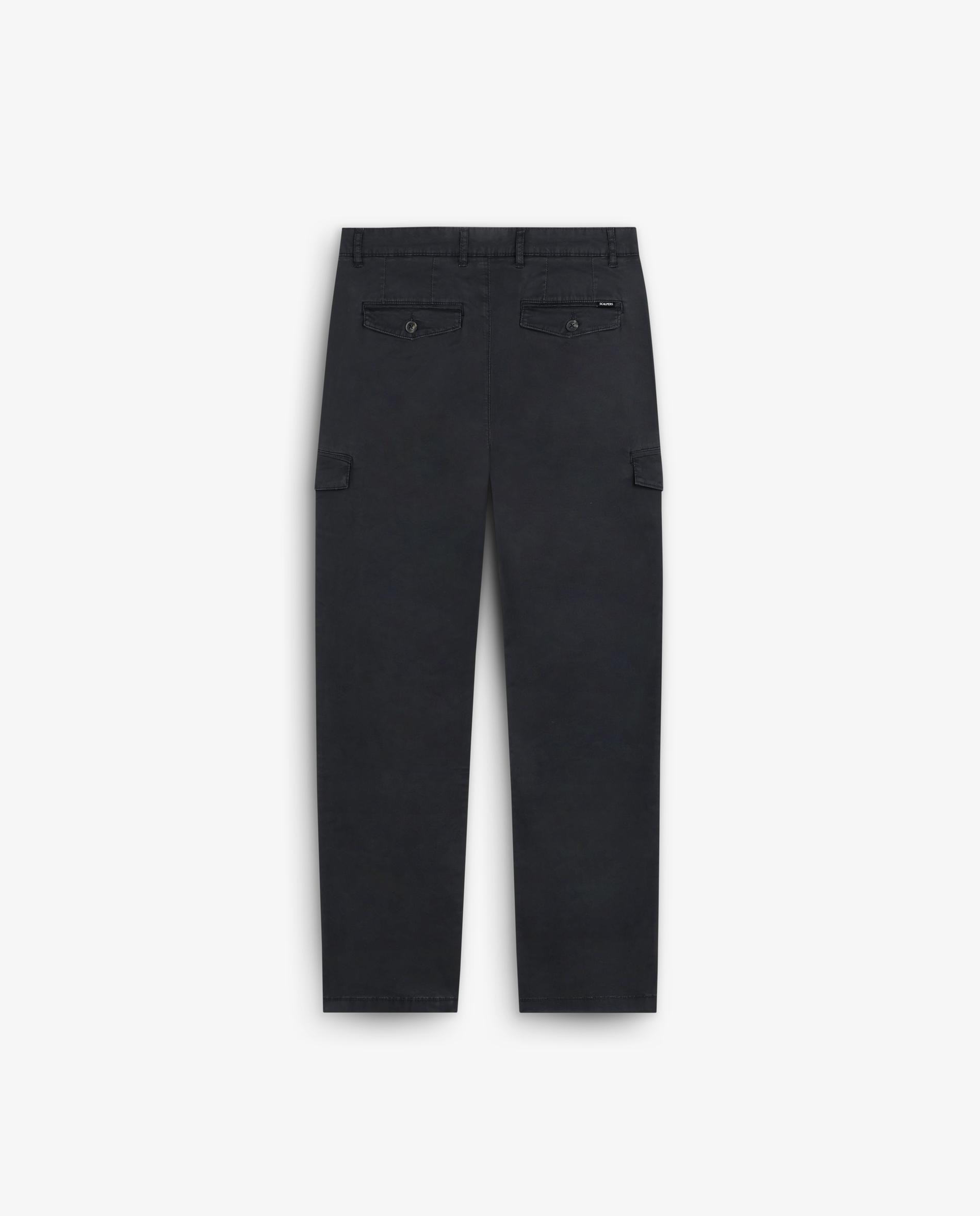 Imagen 8 de Pantalón cargo de hombre regular fit con bolsillos traseros - Scalpers - Navy Navy