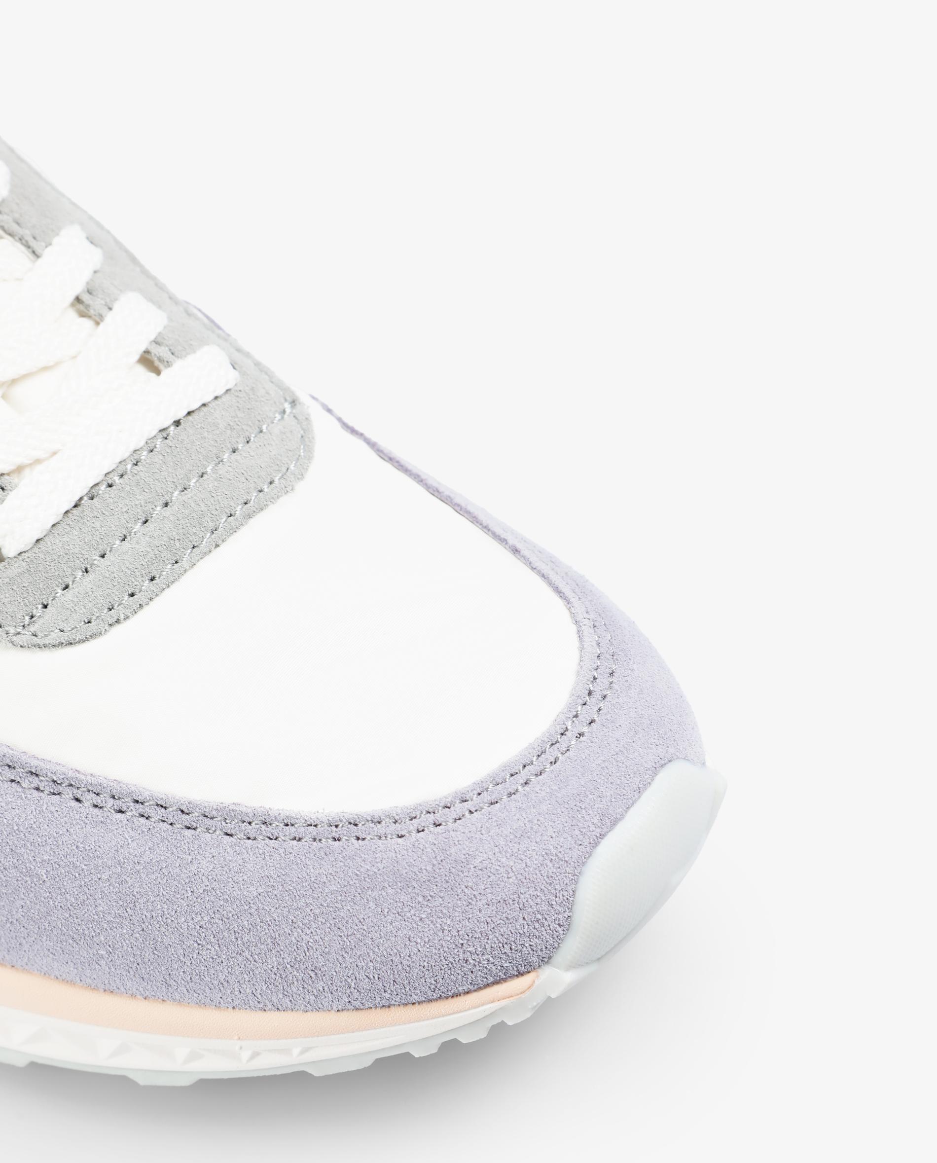 Zapatillas deportivas de mujer con refuerzos en contraste - Scalpers - Blanco Blanco-5