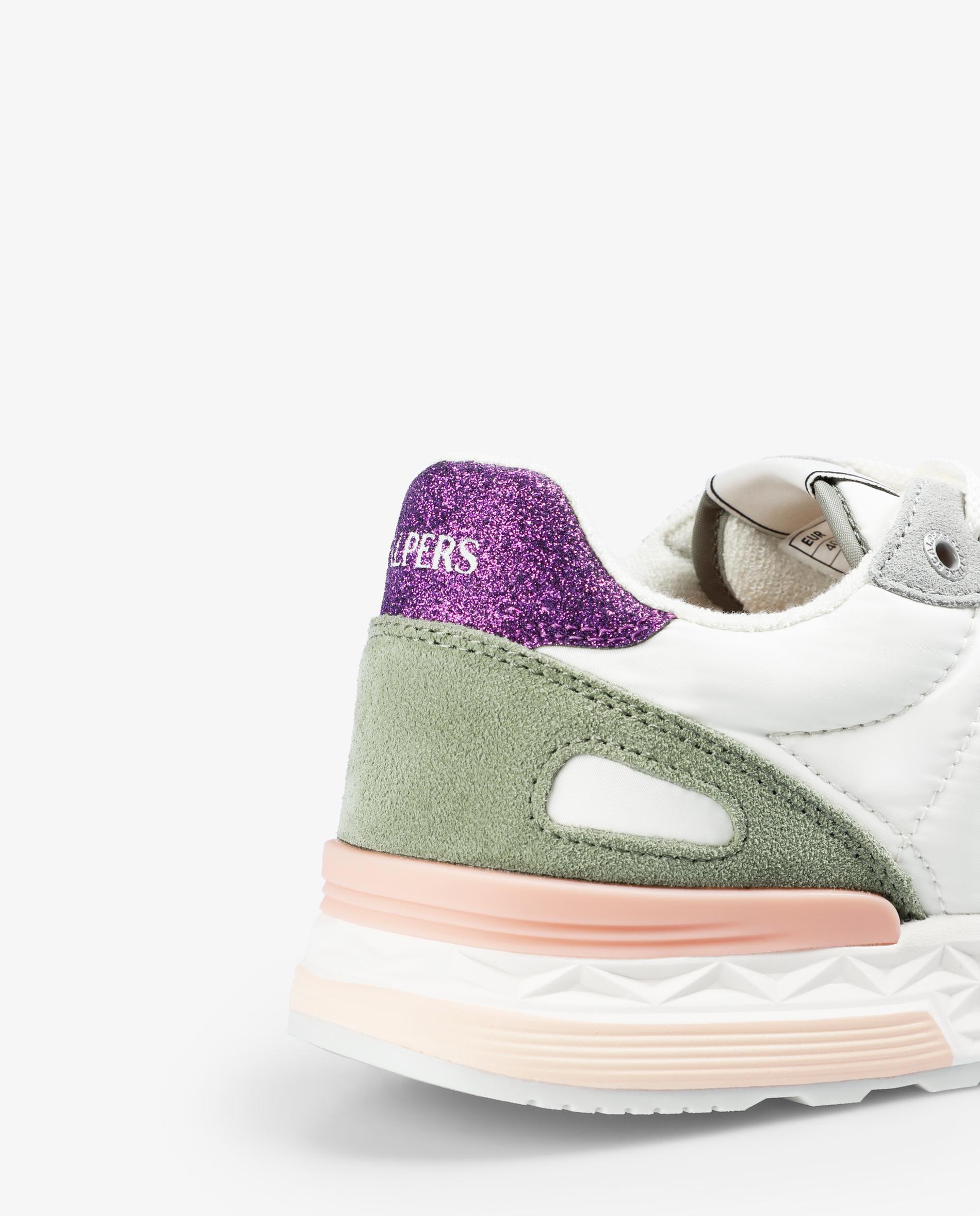 Zapatillas deportivas de mujer con refuerzos en contraste - Scalpers - Blanco Blanco-7