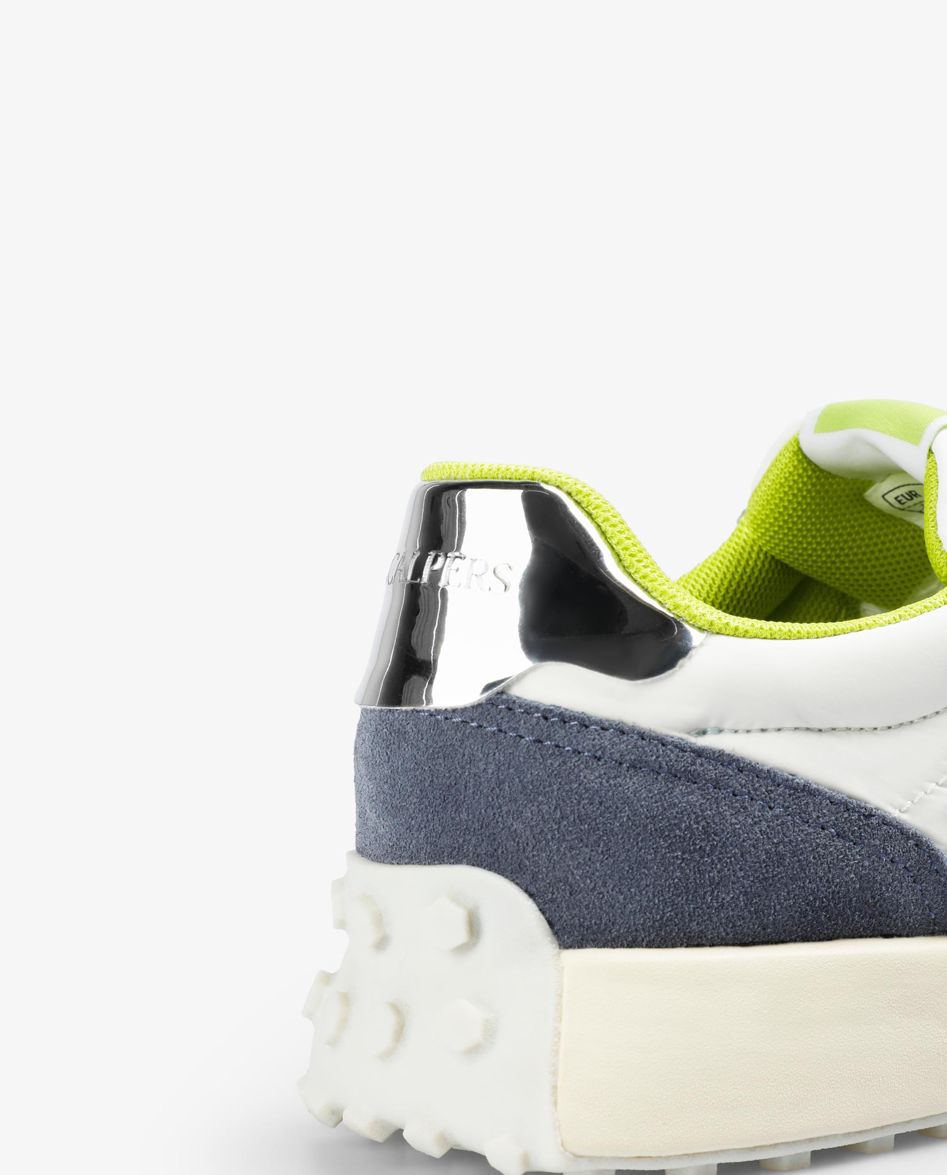 Zapatillas deportivas de mujer combinadas con suela dentada - Scalpers - Blanco Blanco-7