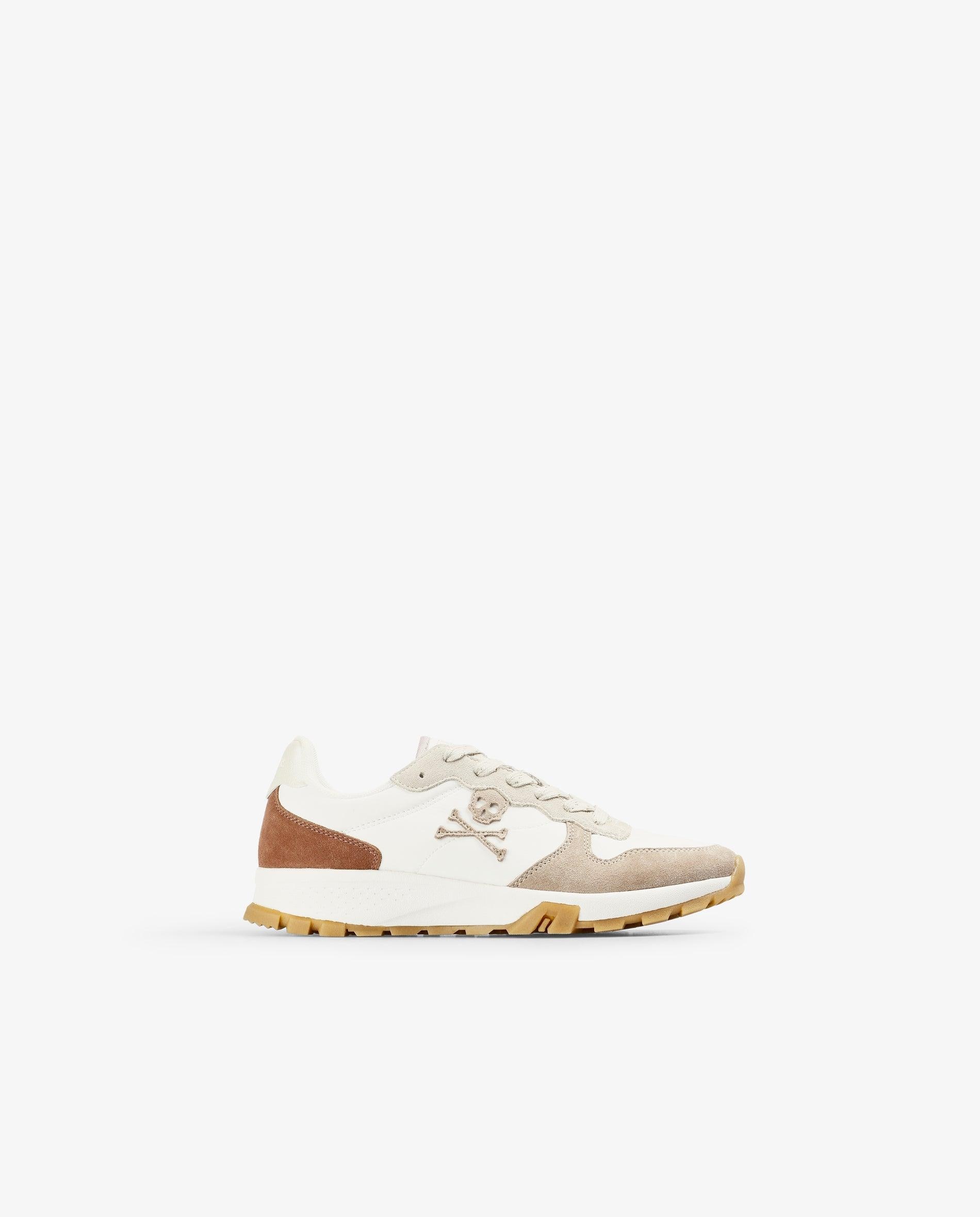 Zapatillas deportivas de mujer tipo running con detalle de logo - Scalpers - Blanco Blanco-1