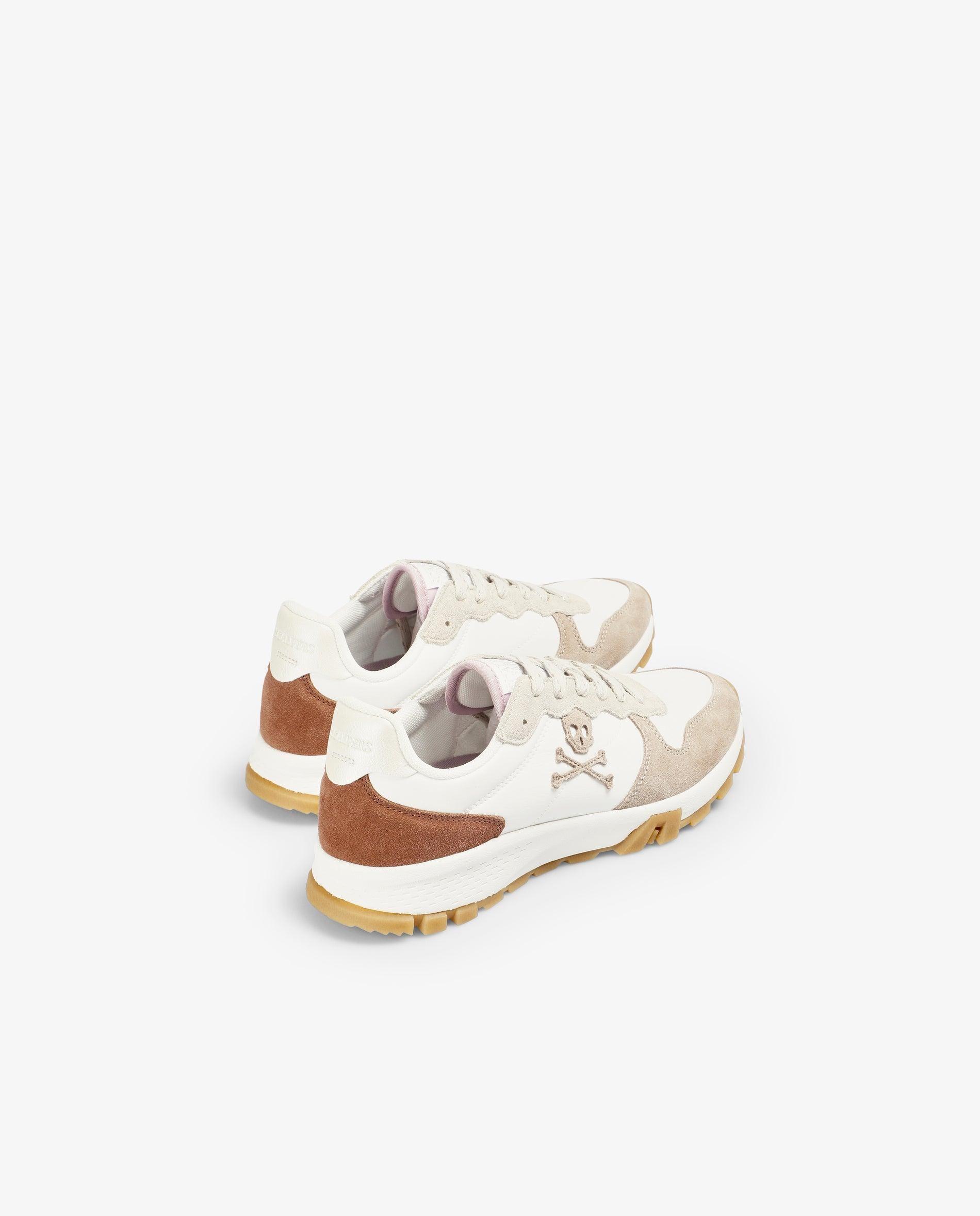 Zapatillas deportivas de mujer tipo running con detalle de logo - Scalpers - Blanco Blanco-2