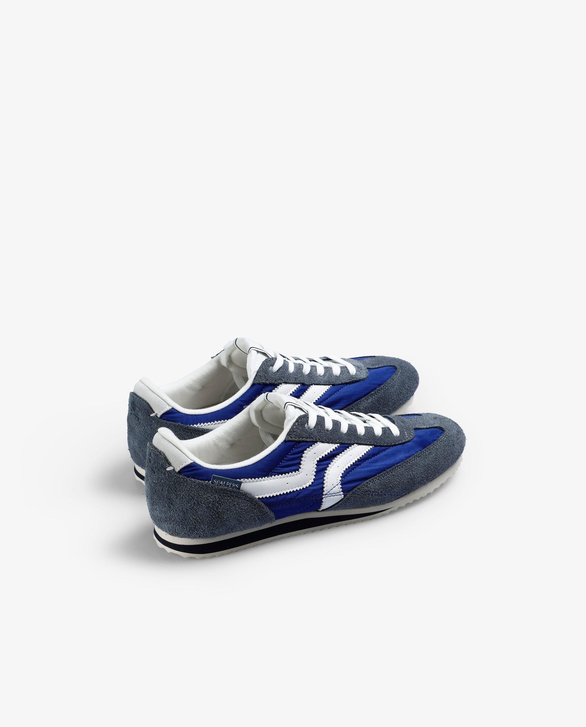 Imagen 3 de Zapatillas retro de hombre con cordones y suela fina - Scalpers - Azul Azul