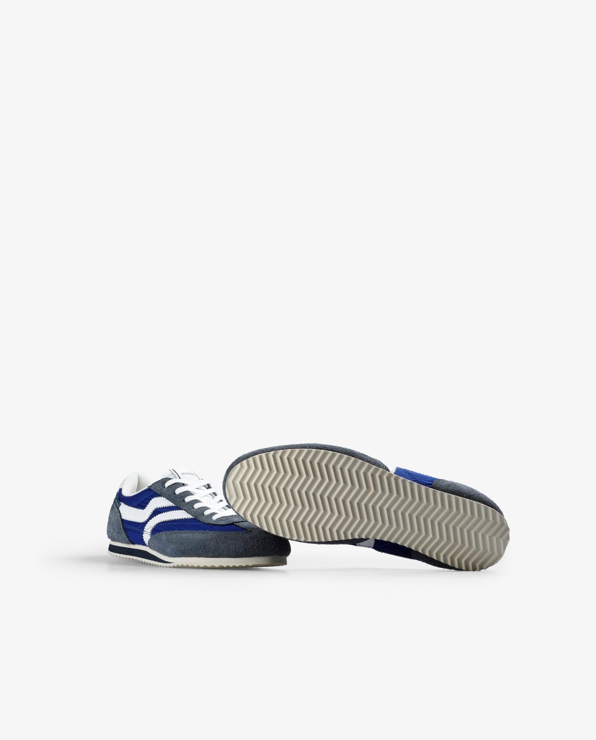 Imagen 4 de Zapatillas retro de hombre con cordones y suela fina - Scalpers - Azul Azul