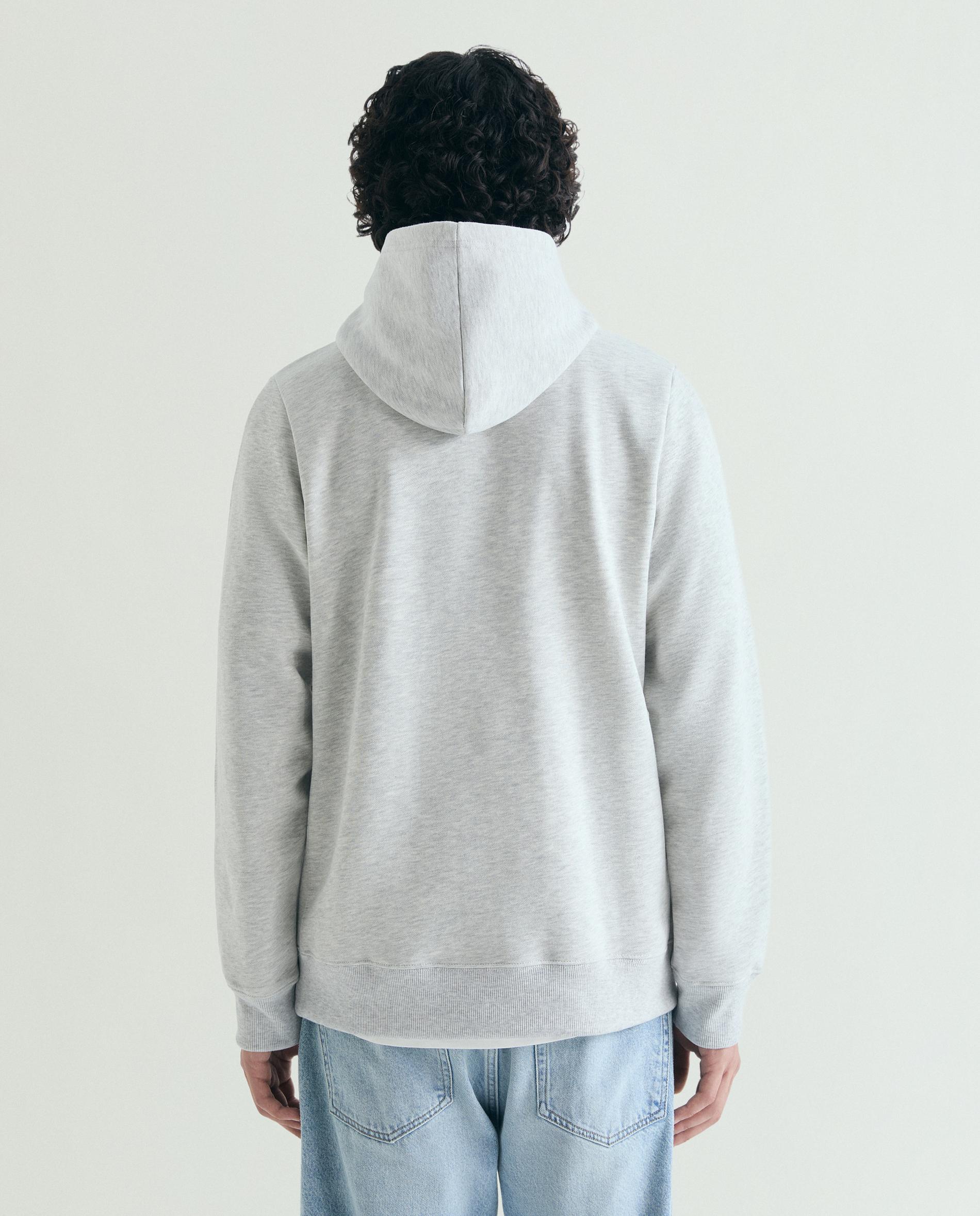 Sudadera de hombre con capucha y print frontal - Scalpers - Gris claro Gris claro-2