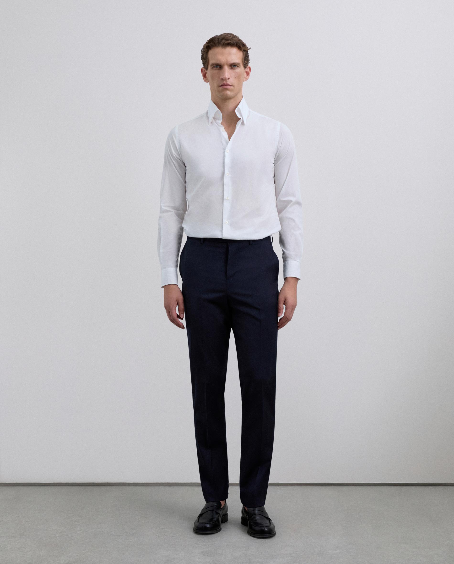 Scalpers - Pantalones de vestir de hombre regular fit con pinzas.