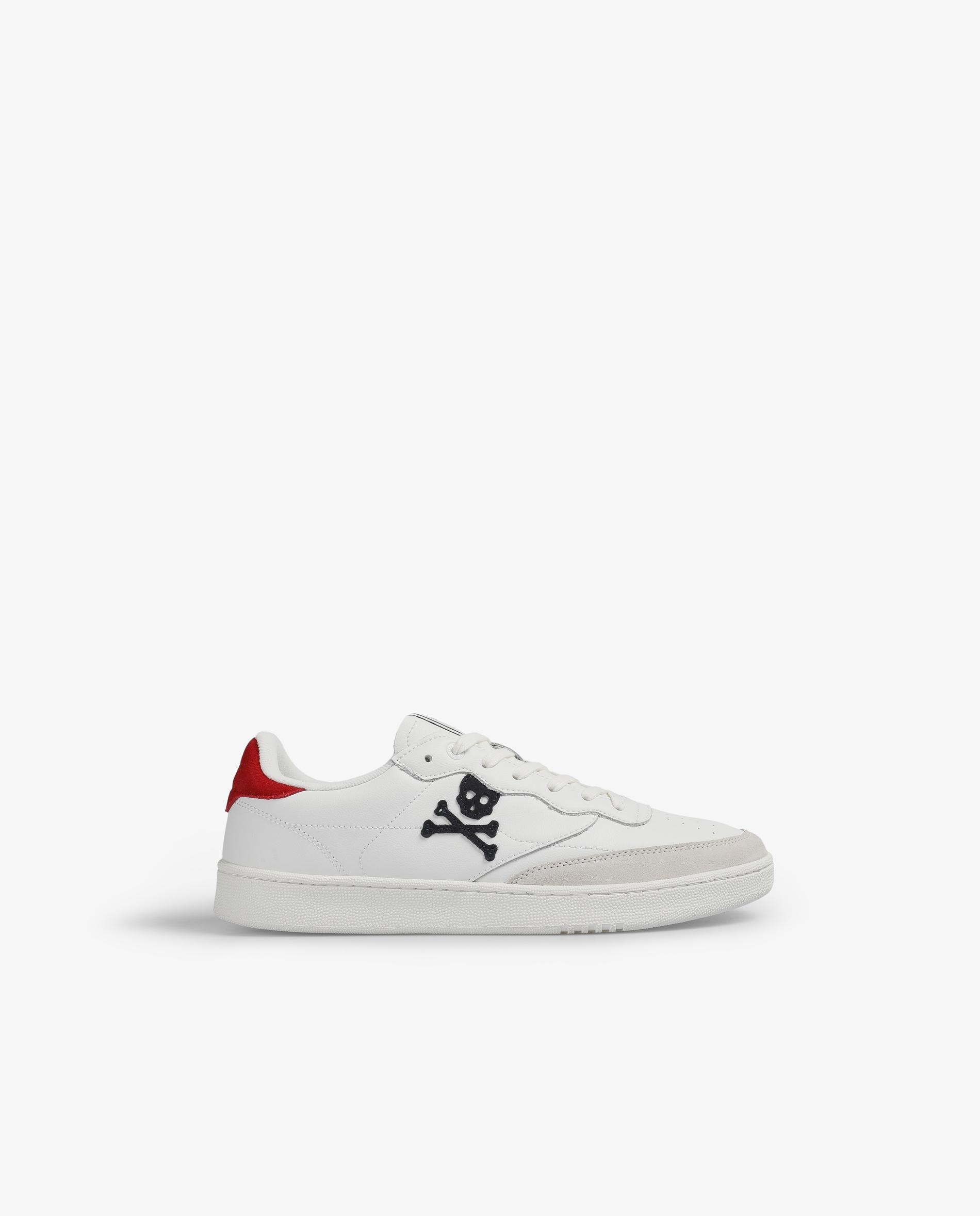 Scalpers - Zapatillas de vestir de hombre de piel bajas con detalle en ante y logo en contraste.