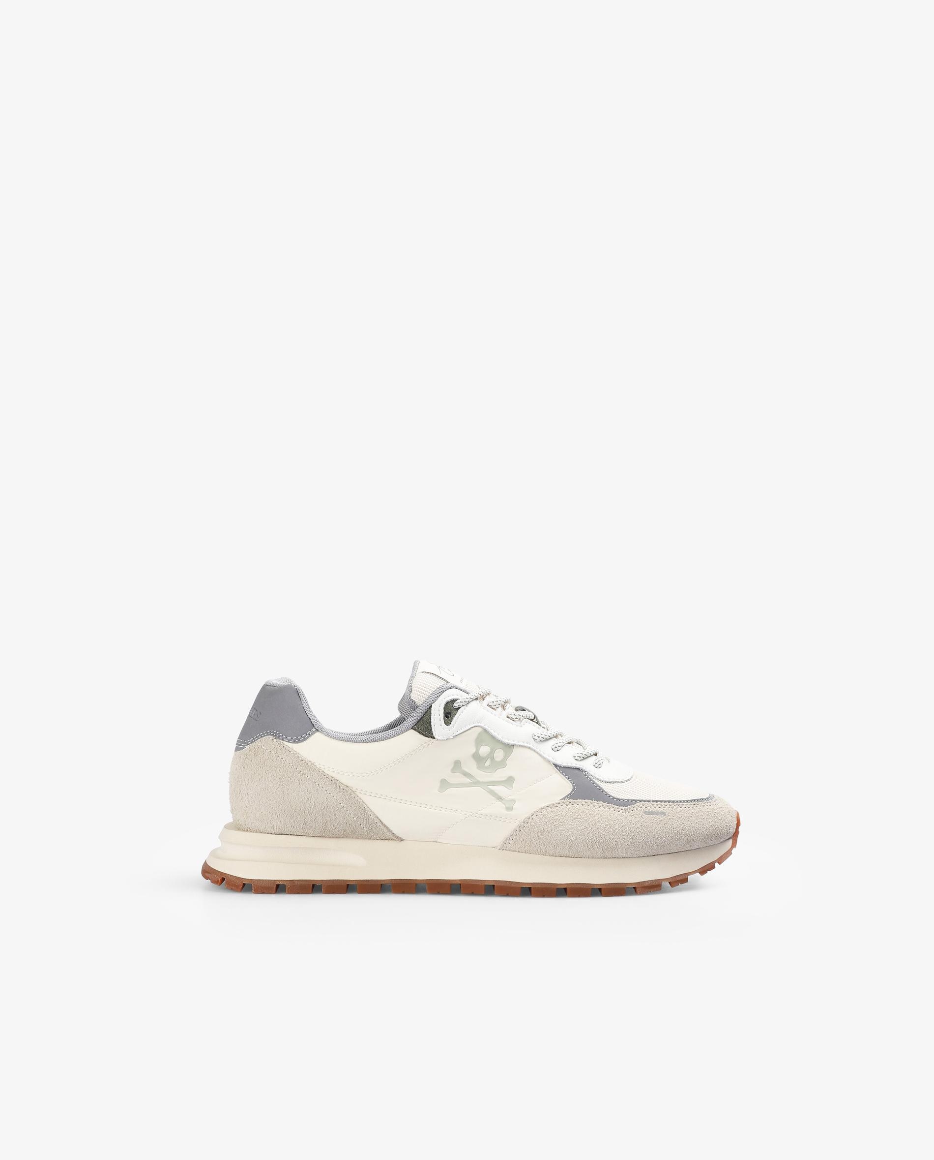 Zapatillas deportivas de hombre estilo running con contrastes - Scalpers - Crema Crema-1