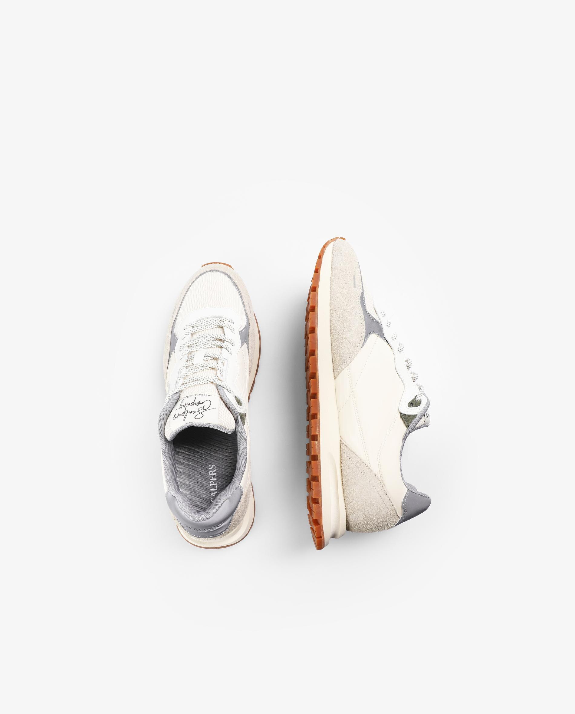 Zapatillas deportivas de hombre estilo running con contrastes - Scalpers - Crema Crema-6