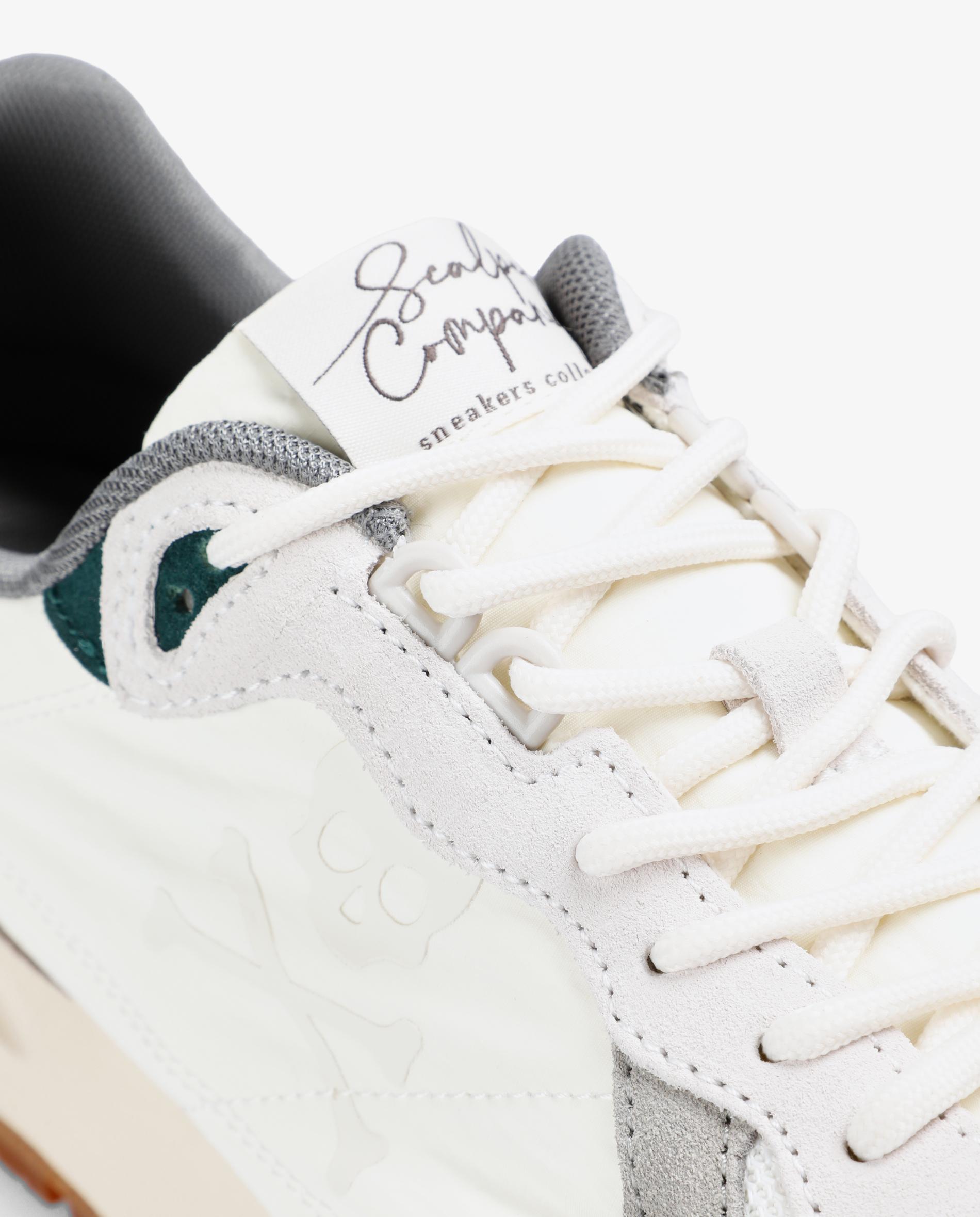 Zapatillas deportivas de hombre estilo running con contrastes - Scalpers - Blanco / Burdeos Blanco / Burdeos-6
