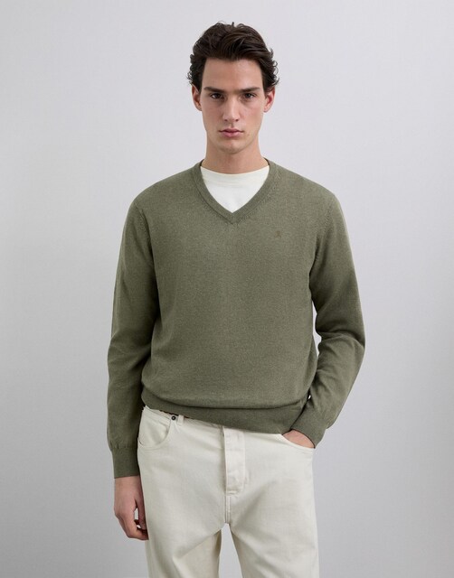 Imagen 0 de Jersey  de hombre con cuello de pico regular fit