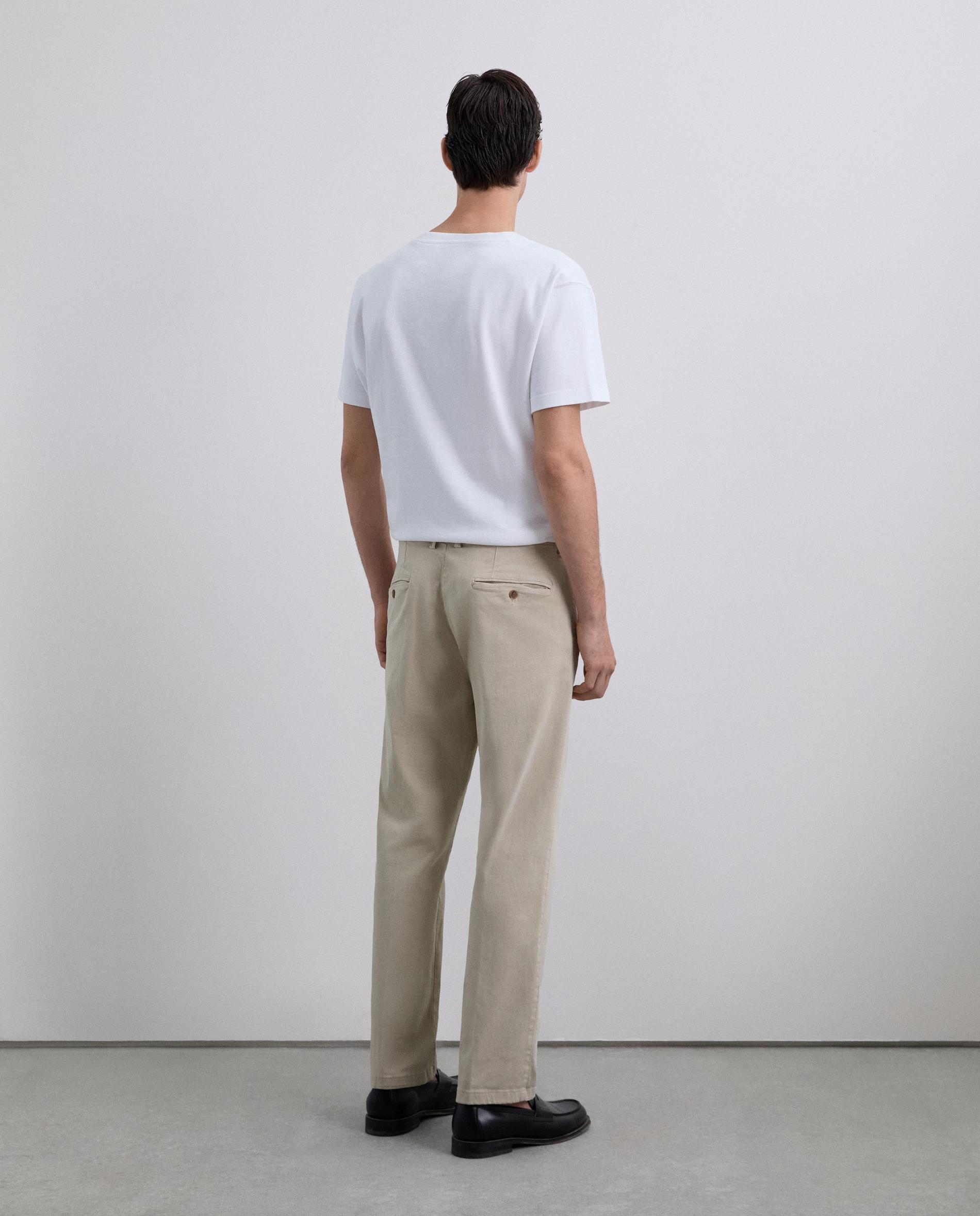 Chino de hombre de algodón con pinzas - Scalpers - Beige Beige-3