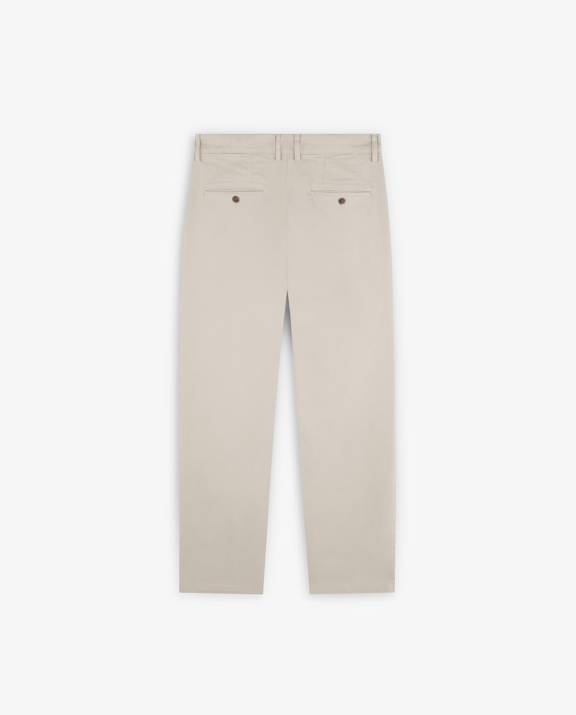 Chino de hombre de algodón con pinzas - Scalpers - Beige Beige-4