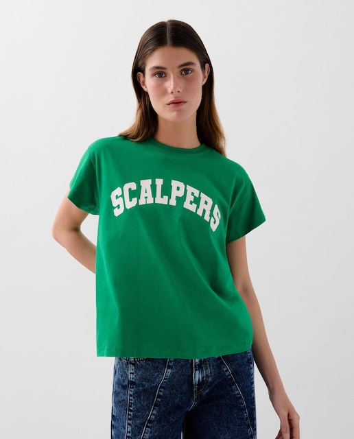 Imagen 0 de Camiseta de mujer de algodón de manga corta
