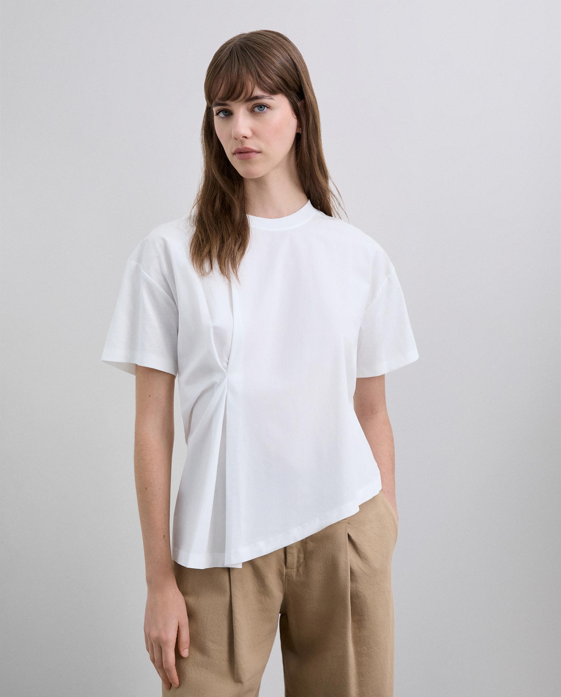 Scalpers - Camiseta de mujer asimétrica de manga corta.