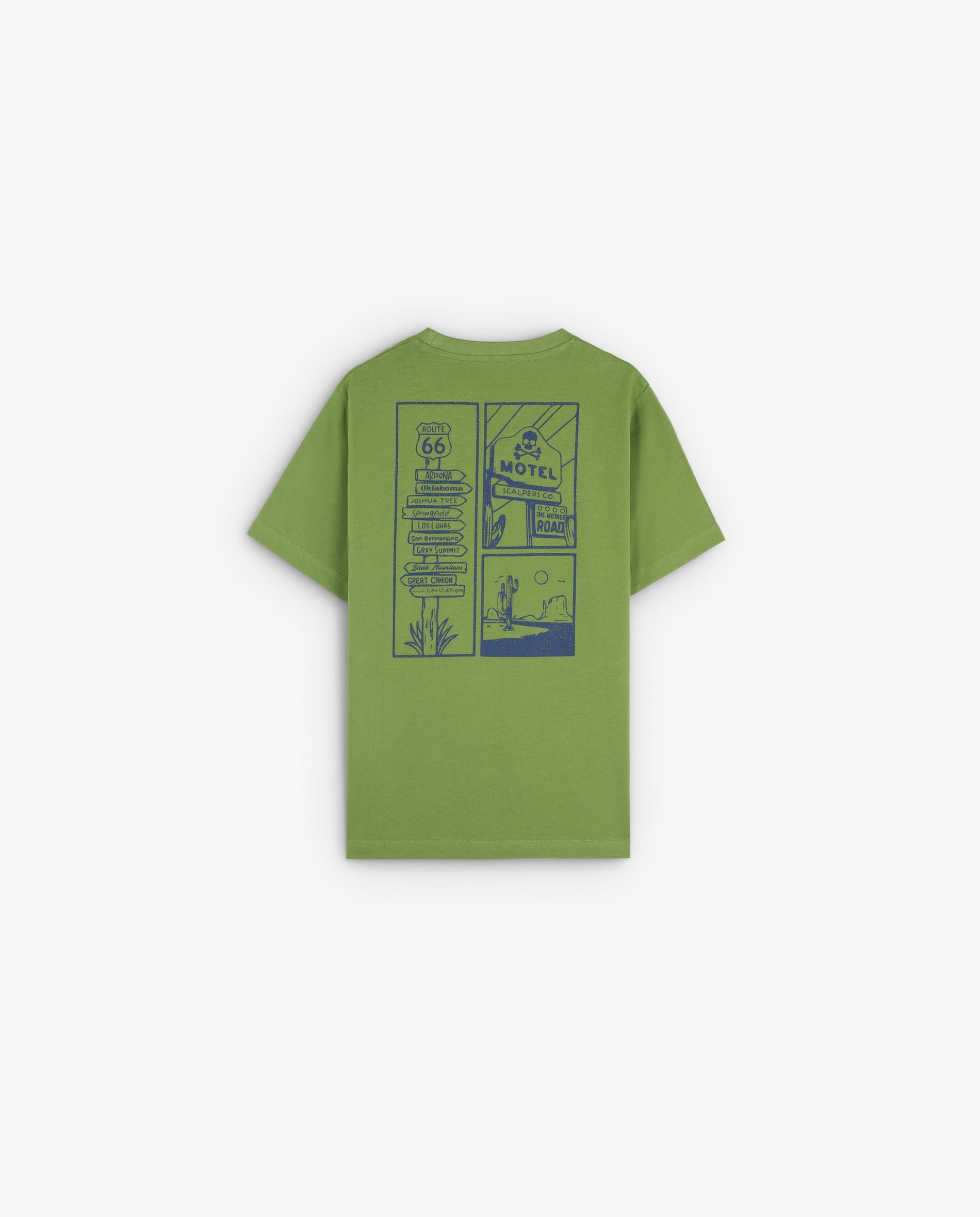 Camiseta Estampada Para Niño Floerns - Manga Corta, Cuello Redondo, Tallas De 8 A 14 Años