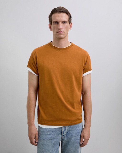 Imagen 0 de Camiseta de hombre con calavera bordada de manga corta