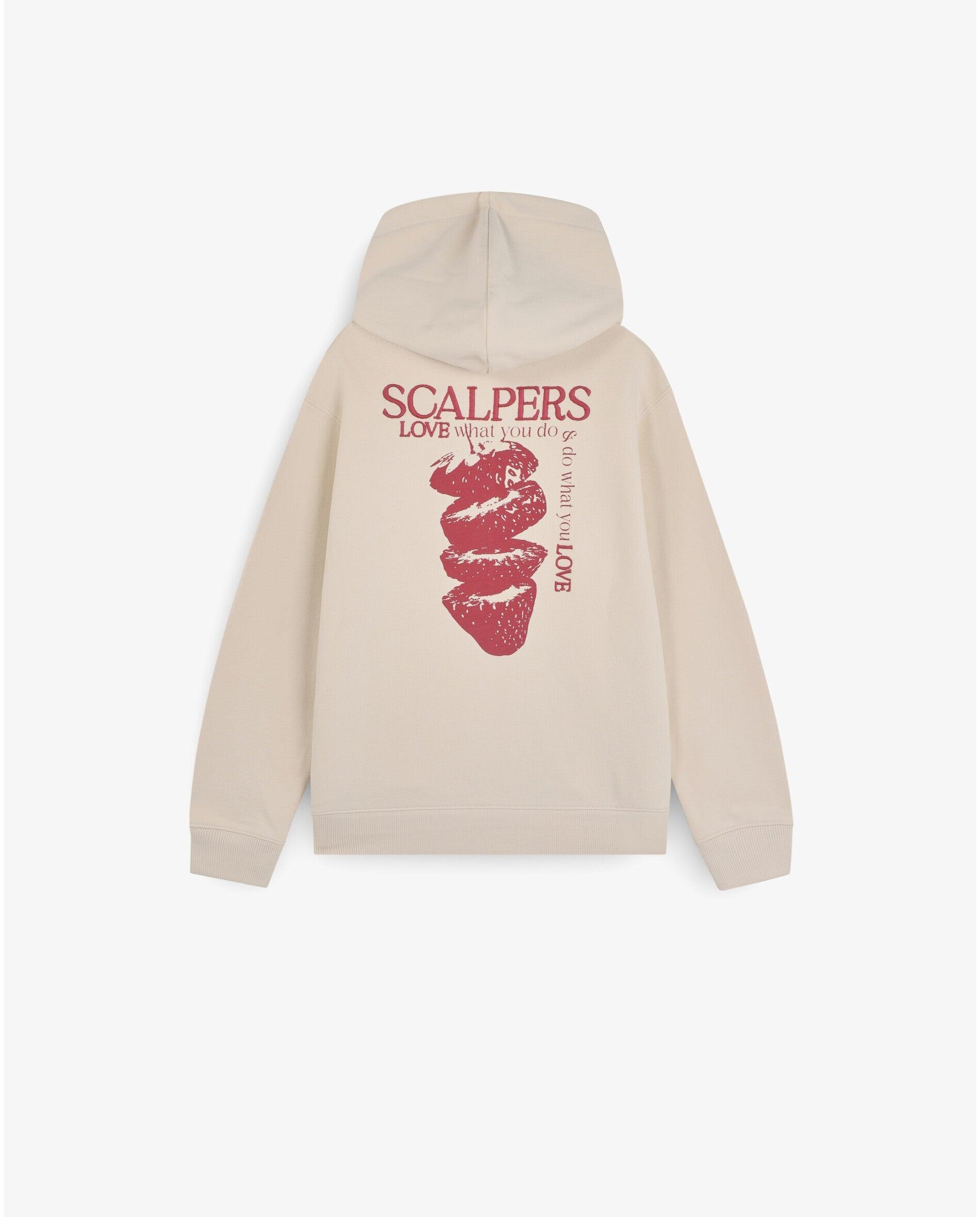 Sudadera con capucha de niña de algodón con estampado trasero - Scalpers - Rosa claro Rosa claro-5