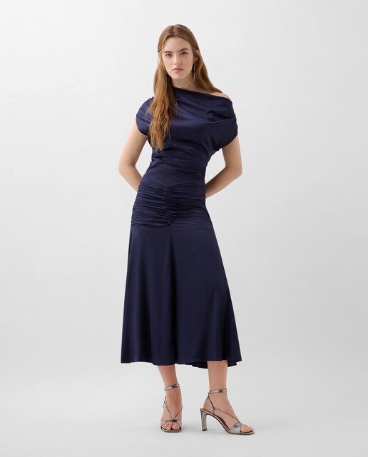 Imagen 0 de Vestido midi satinado