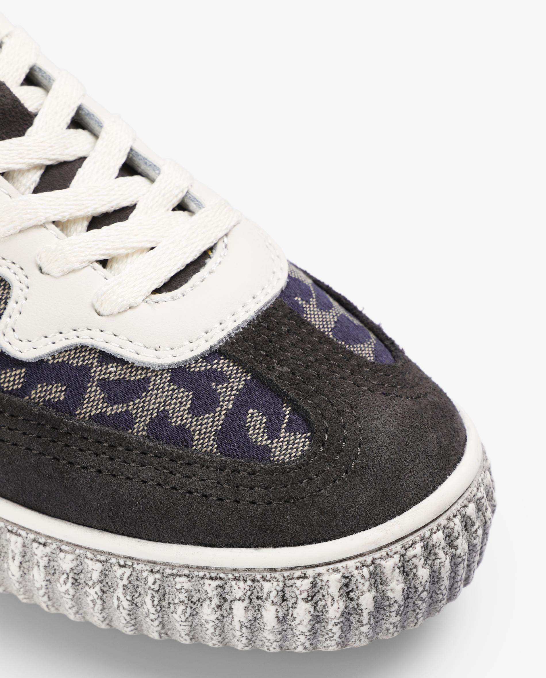 Zapatillas bajas de niña con calavera lateral a contraste y estampado animal print - Scalpers - Multicolor Multicolor-7