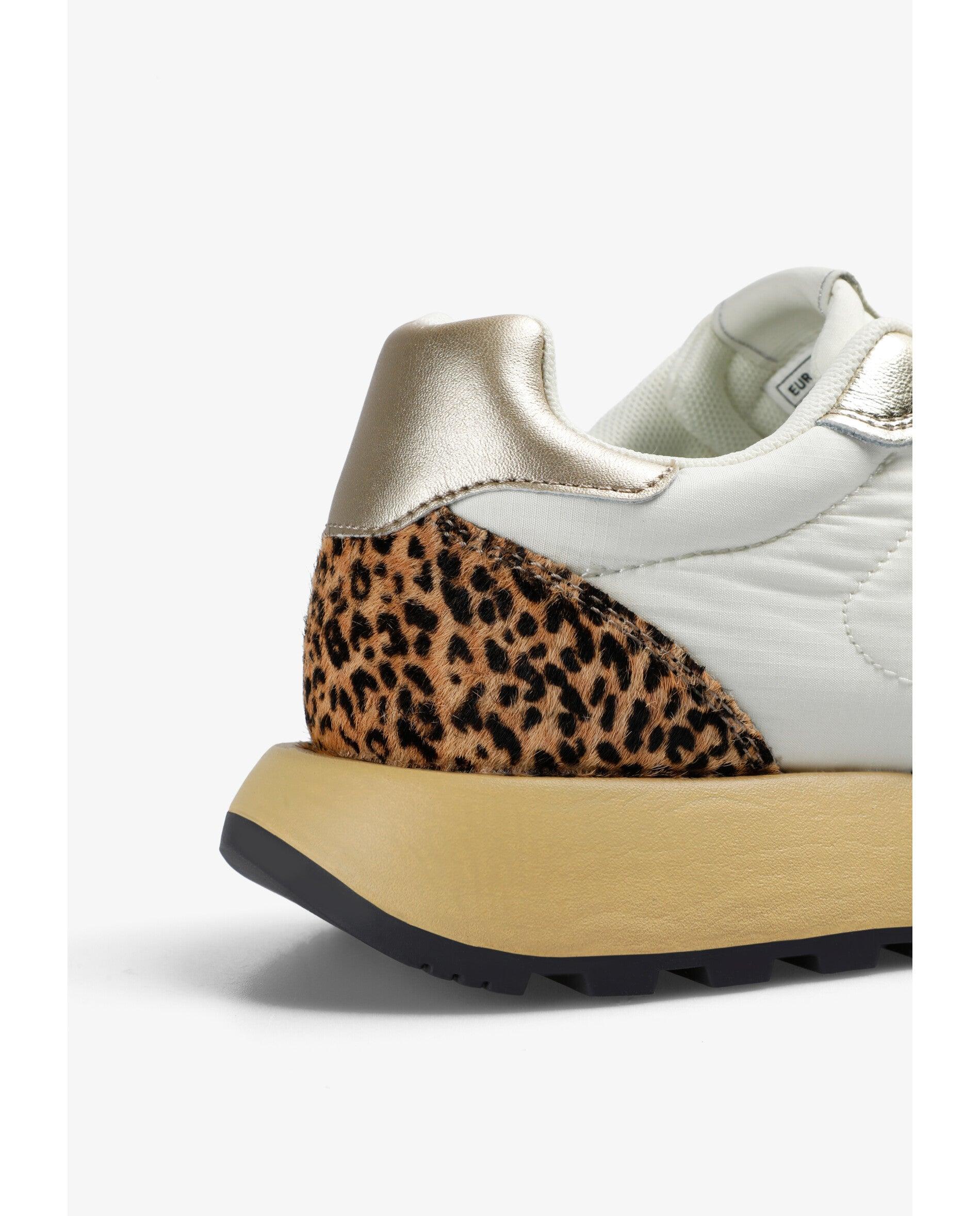 Zapatillas deportivas de mujer combinadas con cordones - Scalpers - Blanco/Marrón Blanco/Marrón-7