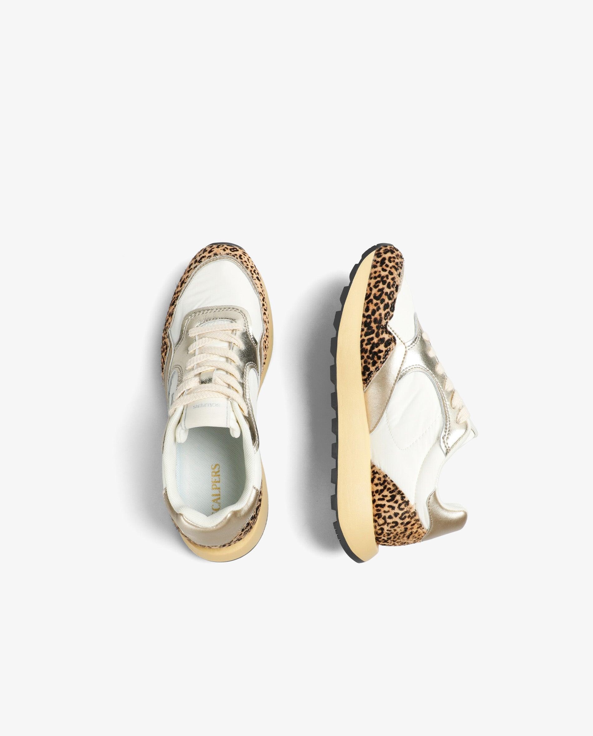 Zapatillas deportivas de mujer combinadas con cordones - Scalpers - Blanco/Marrón Blanco/Marrón-8