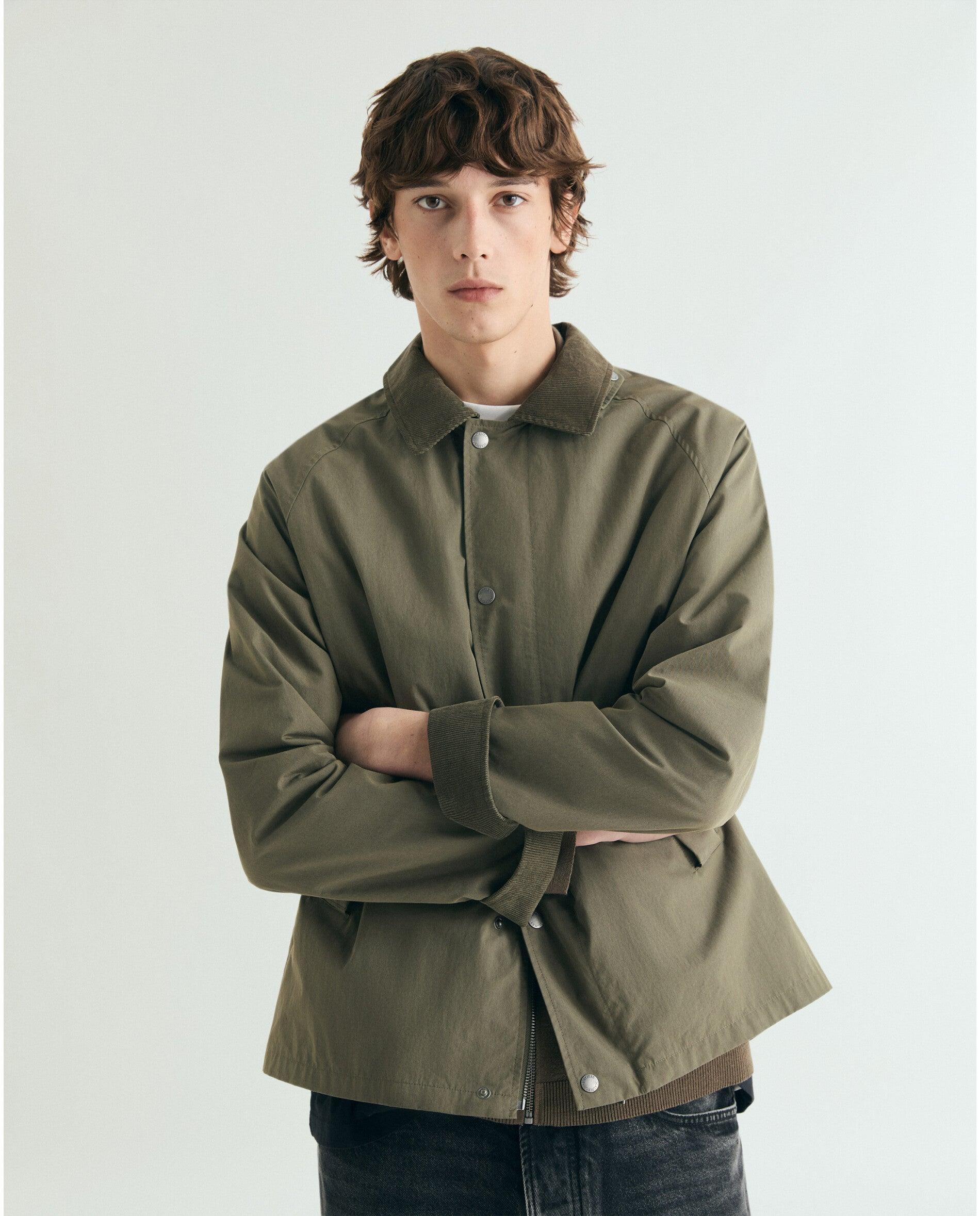 Scalpers - Chaqueta de hombre con cremallera y botones automáticos.