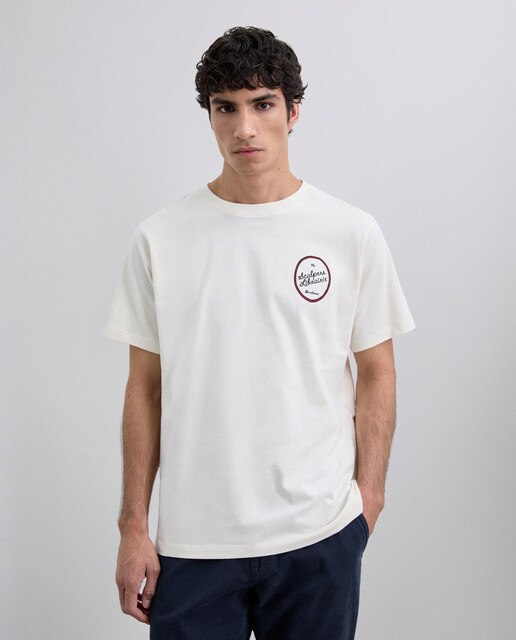 Imagen 0 de Camiseta de hombre de manga corta con estampado trasero
