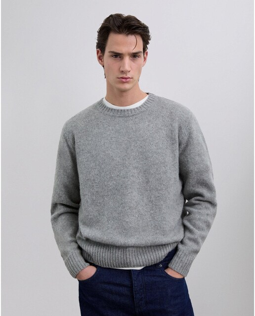 Imagen 0 de Jersey de hombre liso con cuello redondo