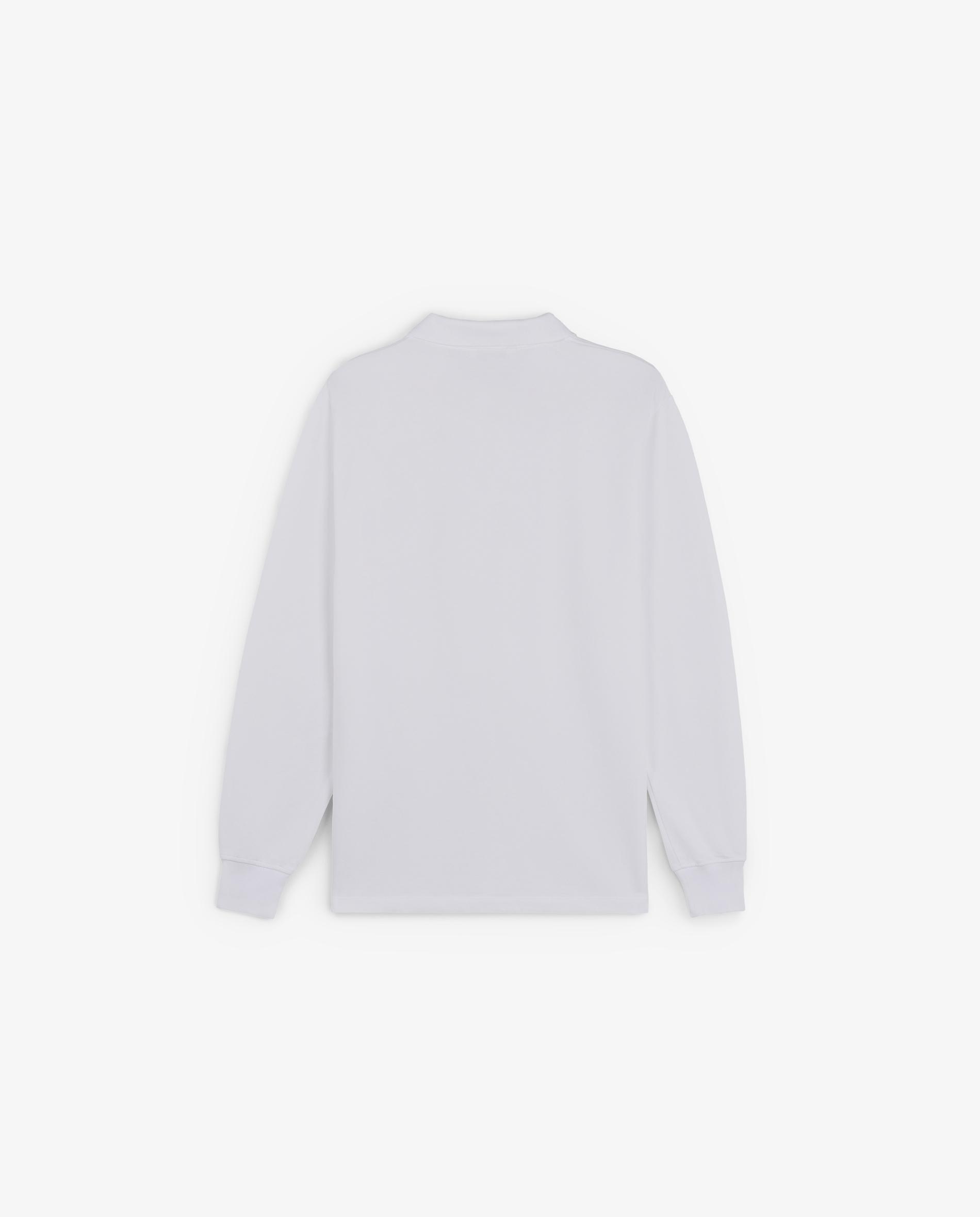 Polo de manga larga de hombre 100% algodón con puños elásticos - Scalpers - Blanco Blanco-5