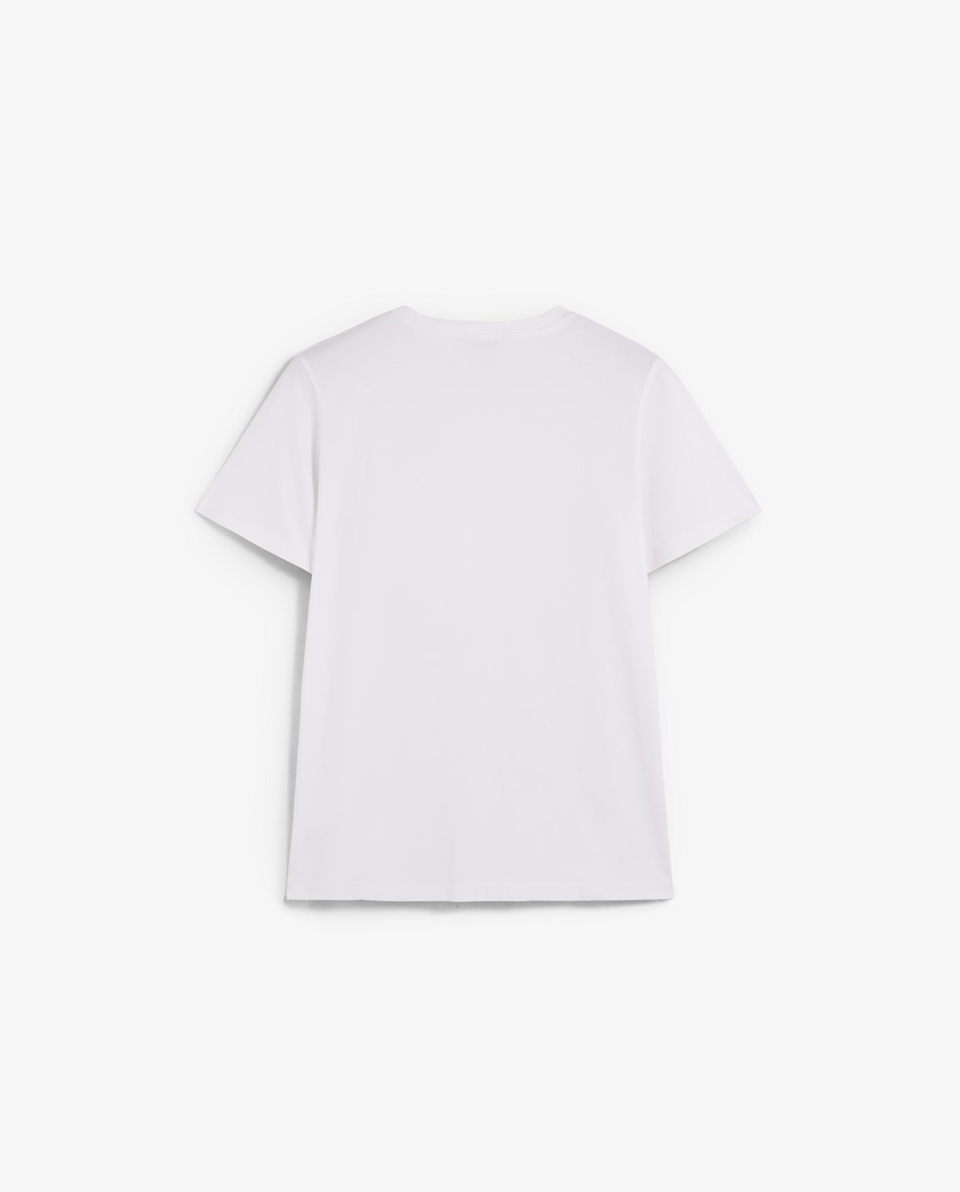 Camiseta de manga corta de hombre básica con calavera bordada - Scalpers - Blanco Blanco-5