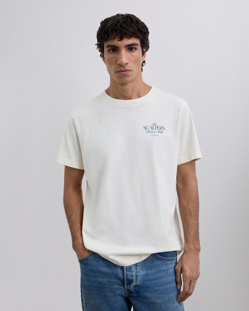 Imagen 0 de Camiseta de hombre de manga corta con estampado trasero