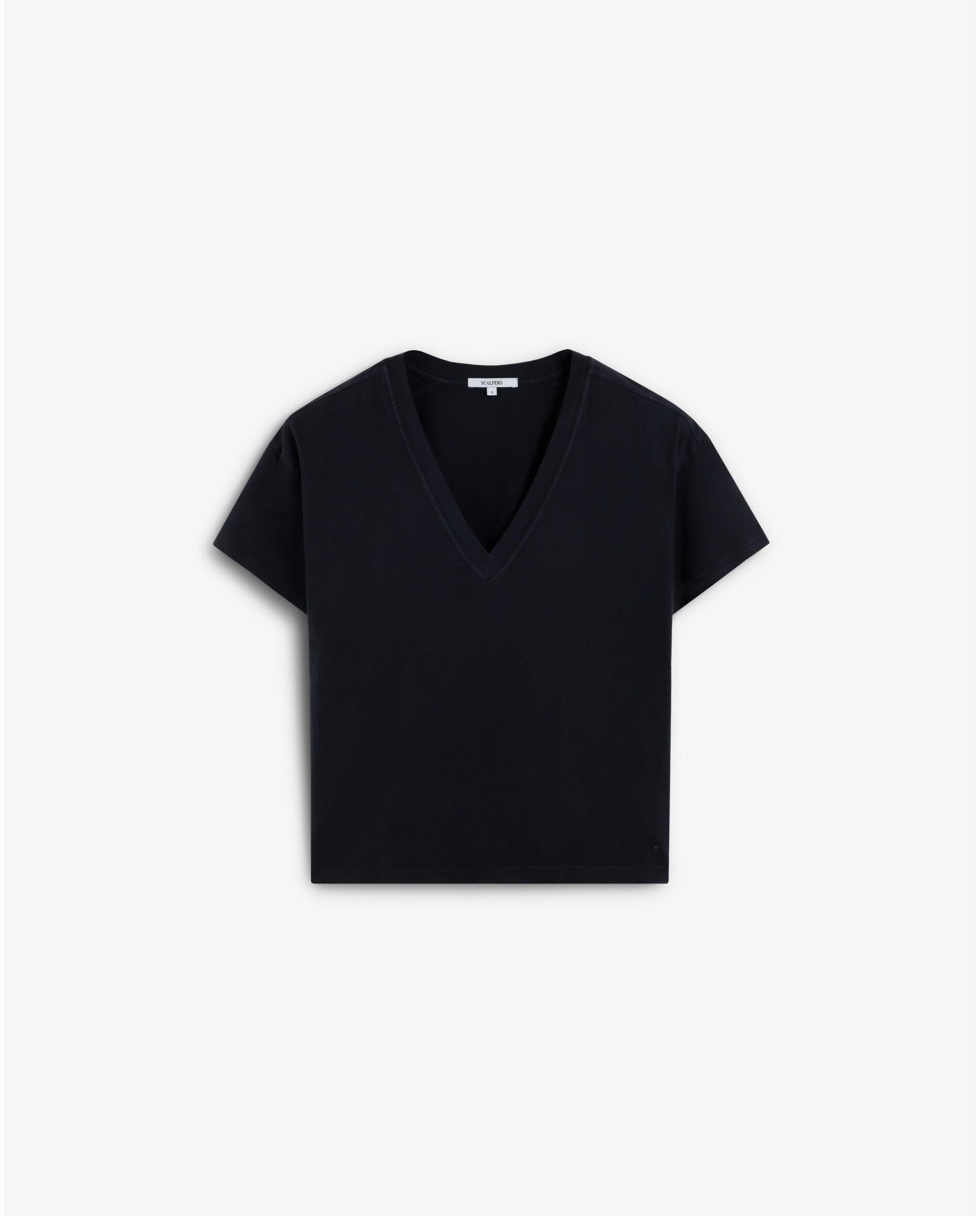 Scalpers - Camiseta de mujer de algodón con cuello redondo.