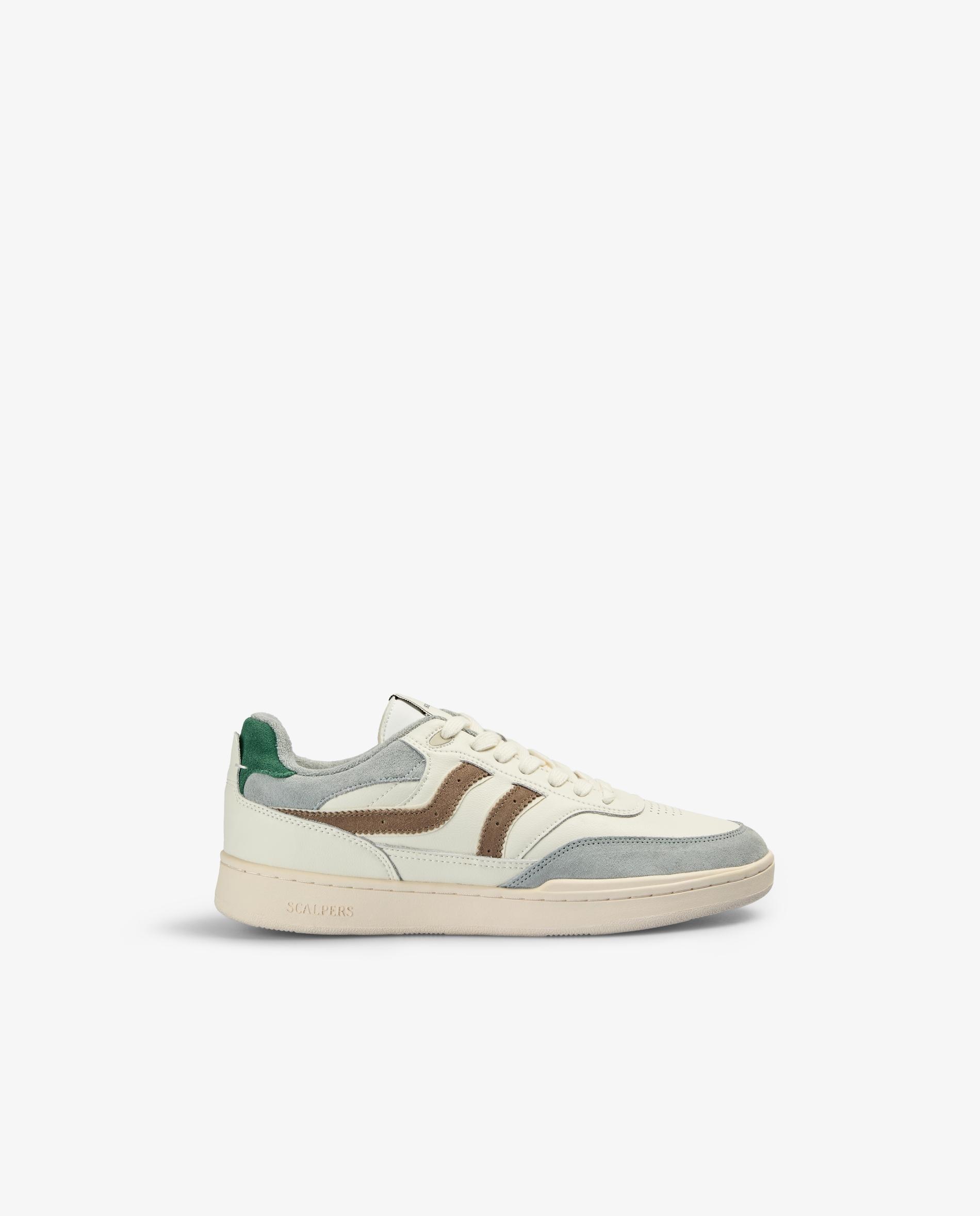 Imagen 0 de Zapatillas retro de hombre combinadas con cierre de cordones Blanco / Verde