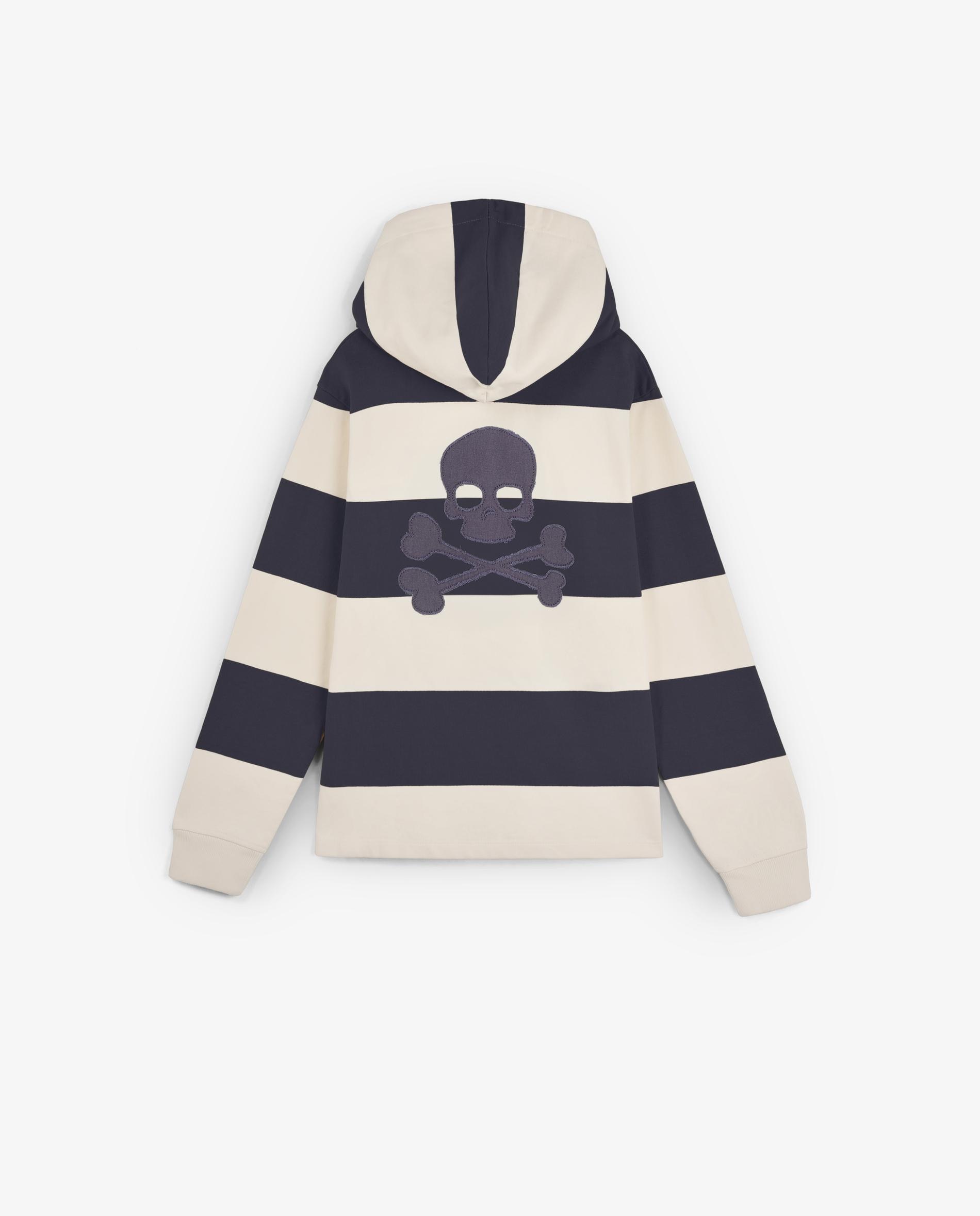 Imagen 6 de Sudadera de niño con capucha ajustable y estampado de rayas - Scalpers - Azul Azul