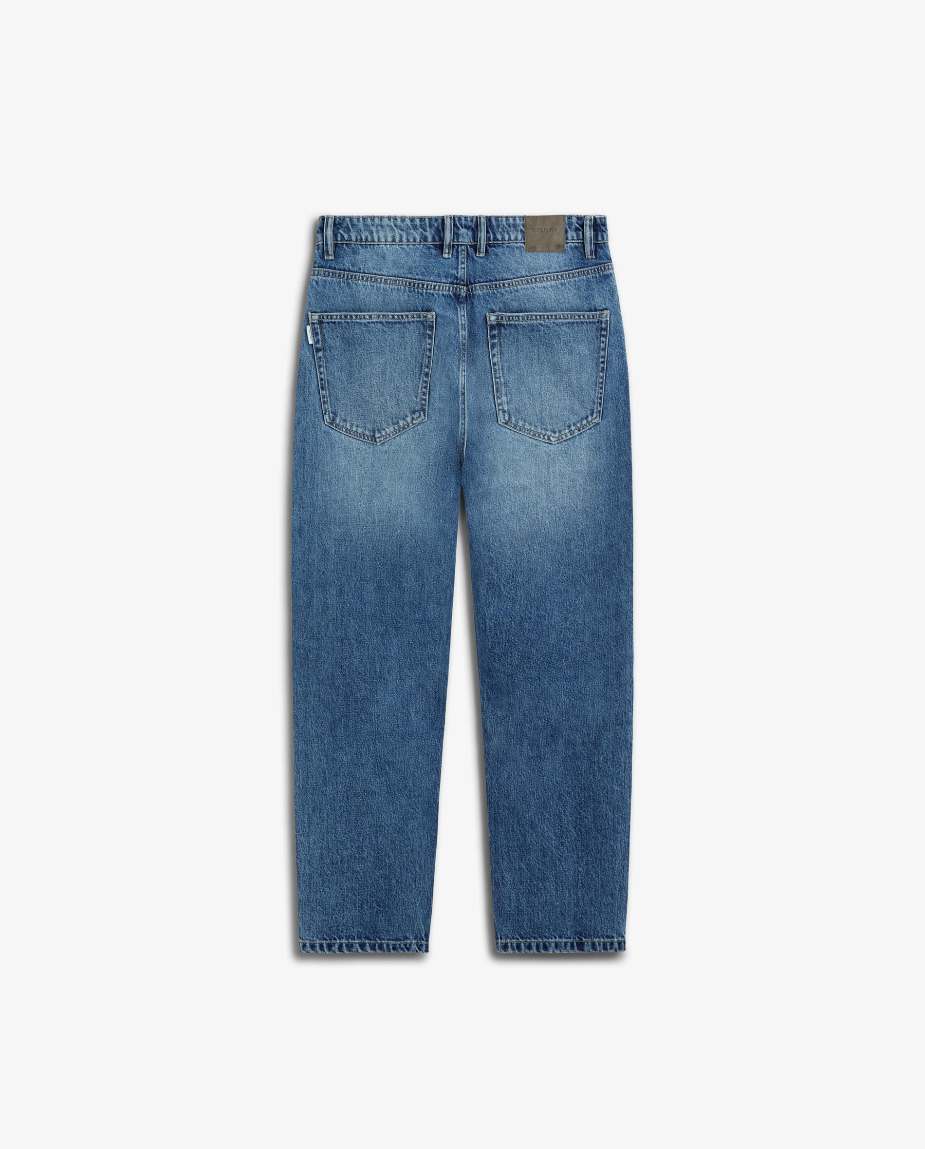 Imagen 6 de Vaquero recto de hombre cropped de tiro medio - Scalpers - Azul Azul