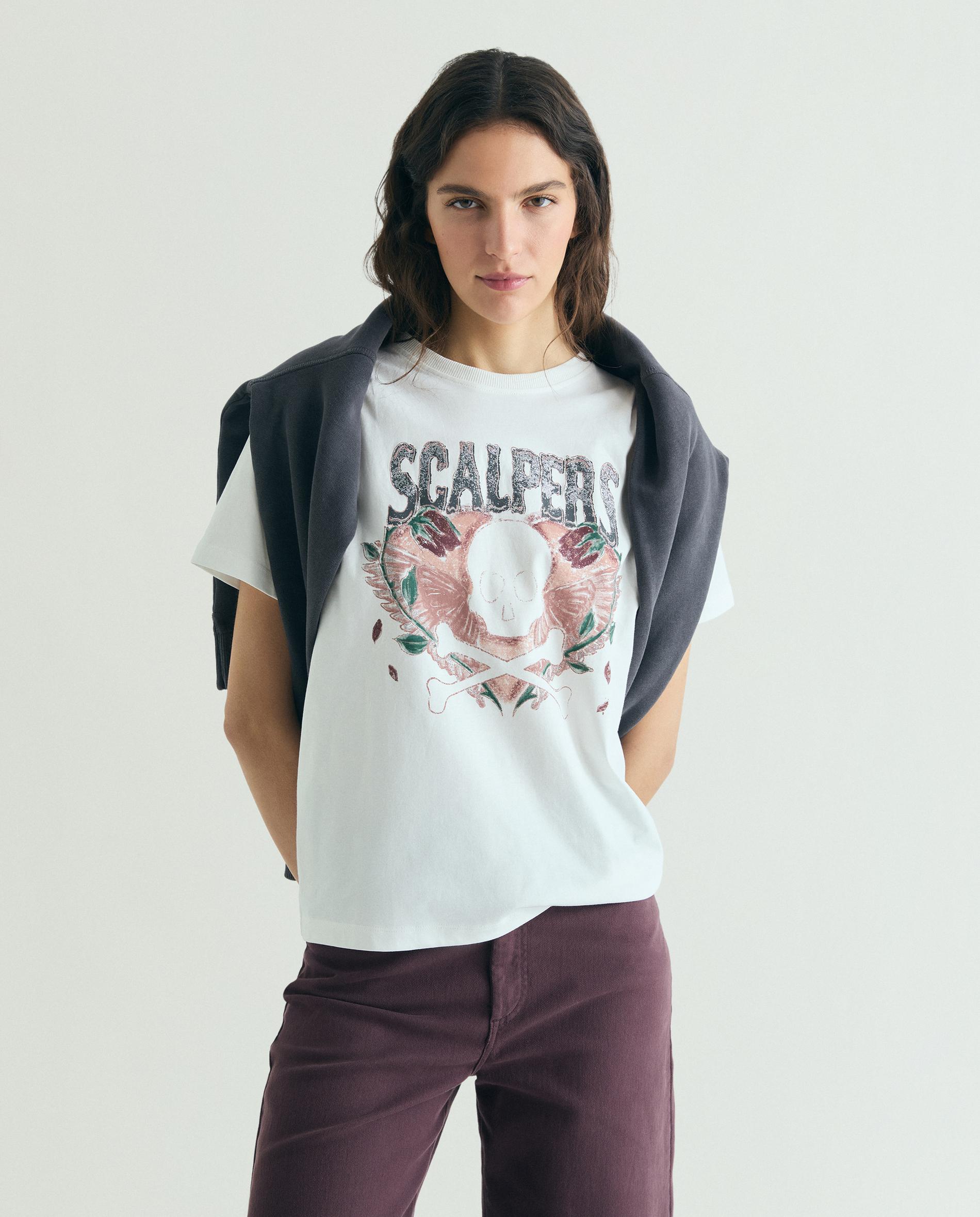 Scalpers - Camiseta de mujer de manga corta.