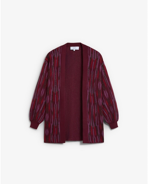 Imagen 0 de Cárdigan de mujer abierto con mangas abullonadas