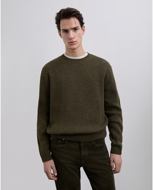 Imagen 0 de Jersey de hombre liso con cuello redondo