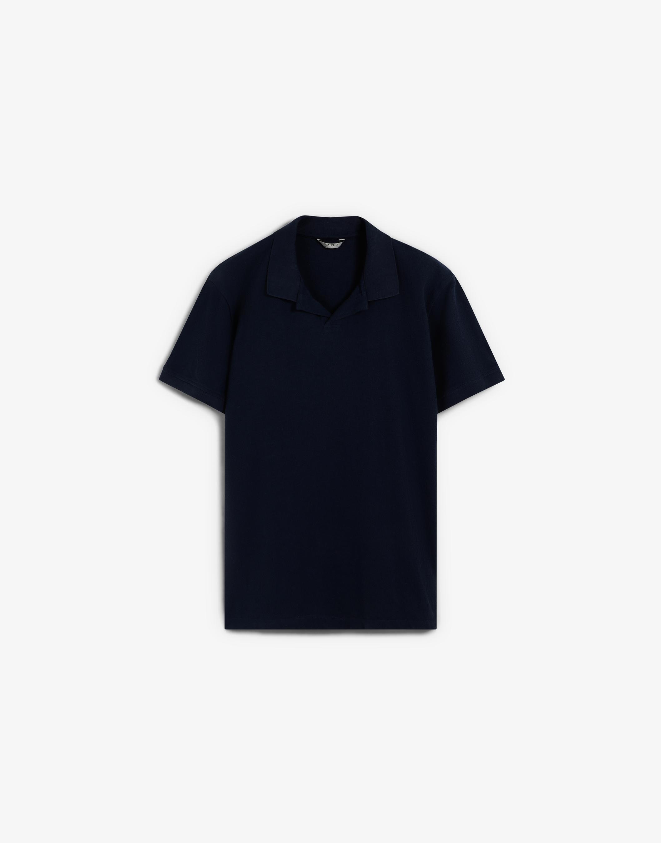 Polo de manga corta de hombre regular fit 100% algodón - Scalpers - Azul marino Azul marino-6