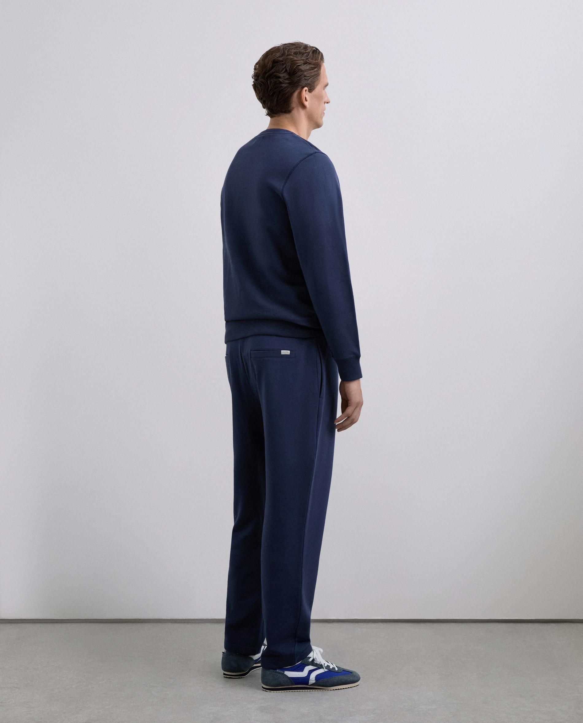 Pantalón joggers de hombre de algodón con cordón ajustable - Scalpers - Azul oscuro Azul oscuro-3