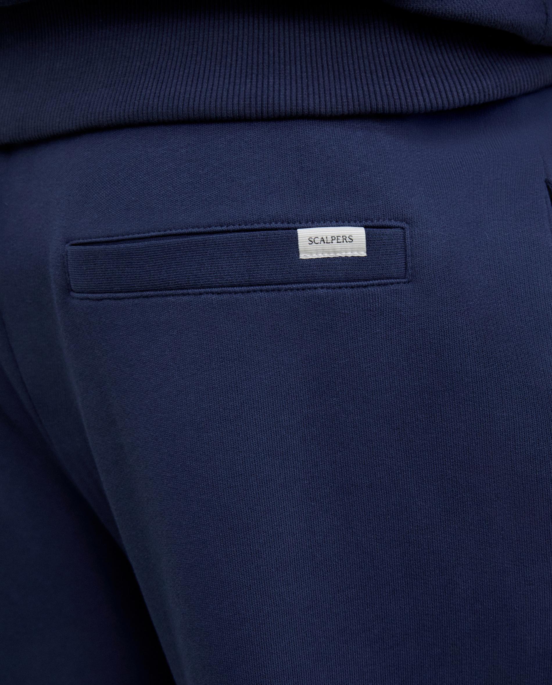 Pantalón joggers de hombre de algodón con cordón ajustable - Scalpers - Azul oscuro Azul oscuro-6