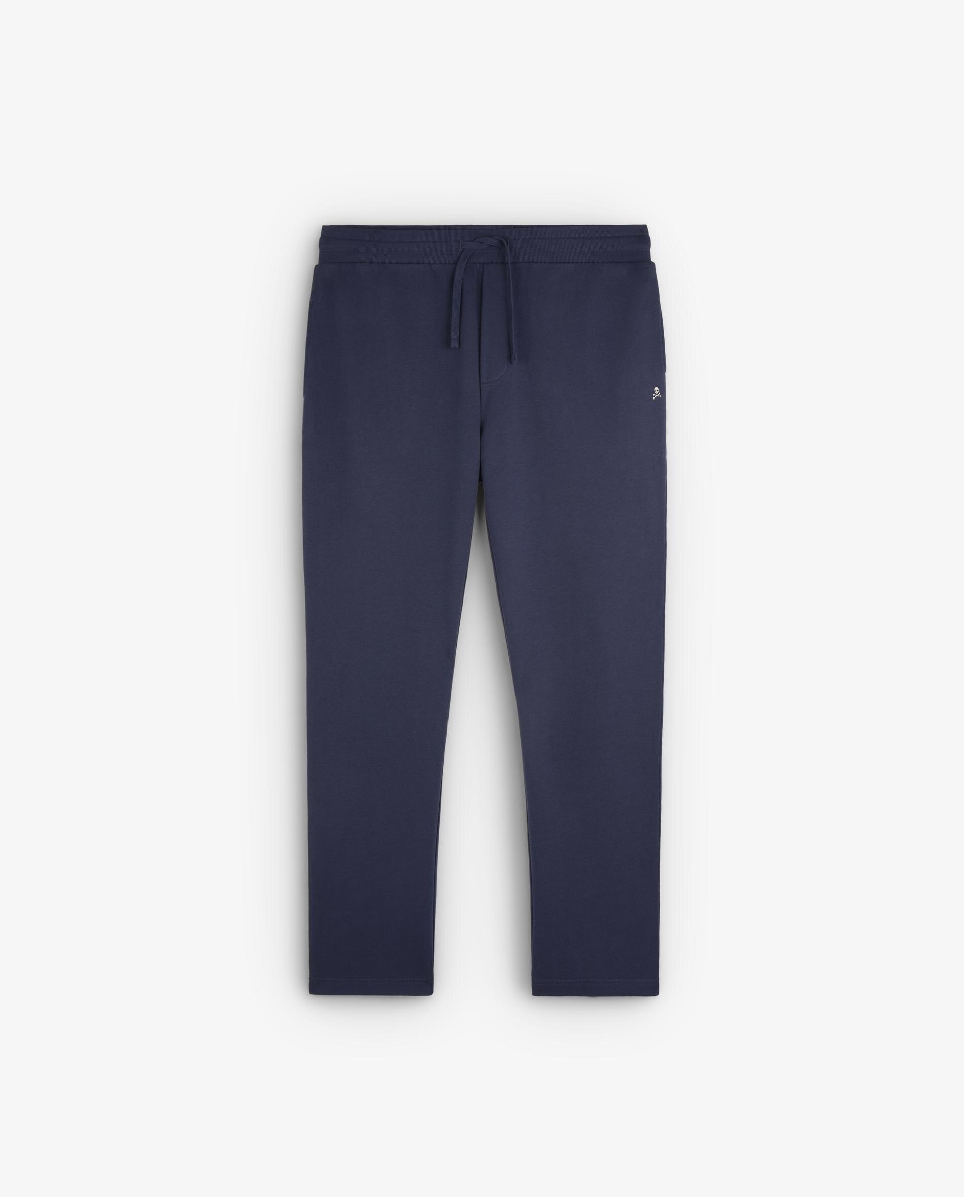 Pantalón joggers de hombre de algodón con cordón ajustable - Scalpers - Azul oscuro Azul oscuro-7