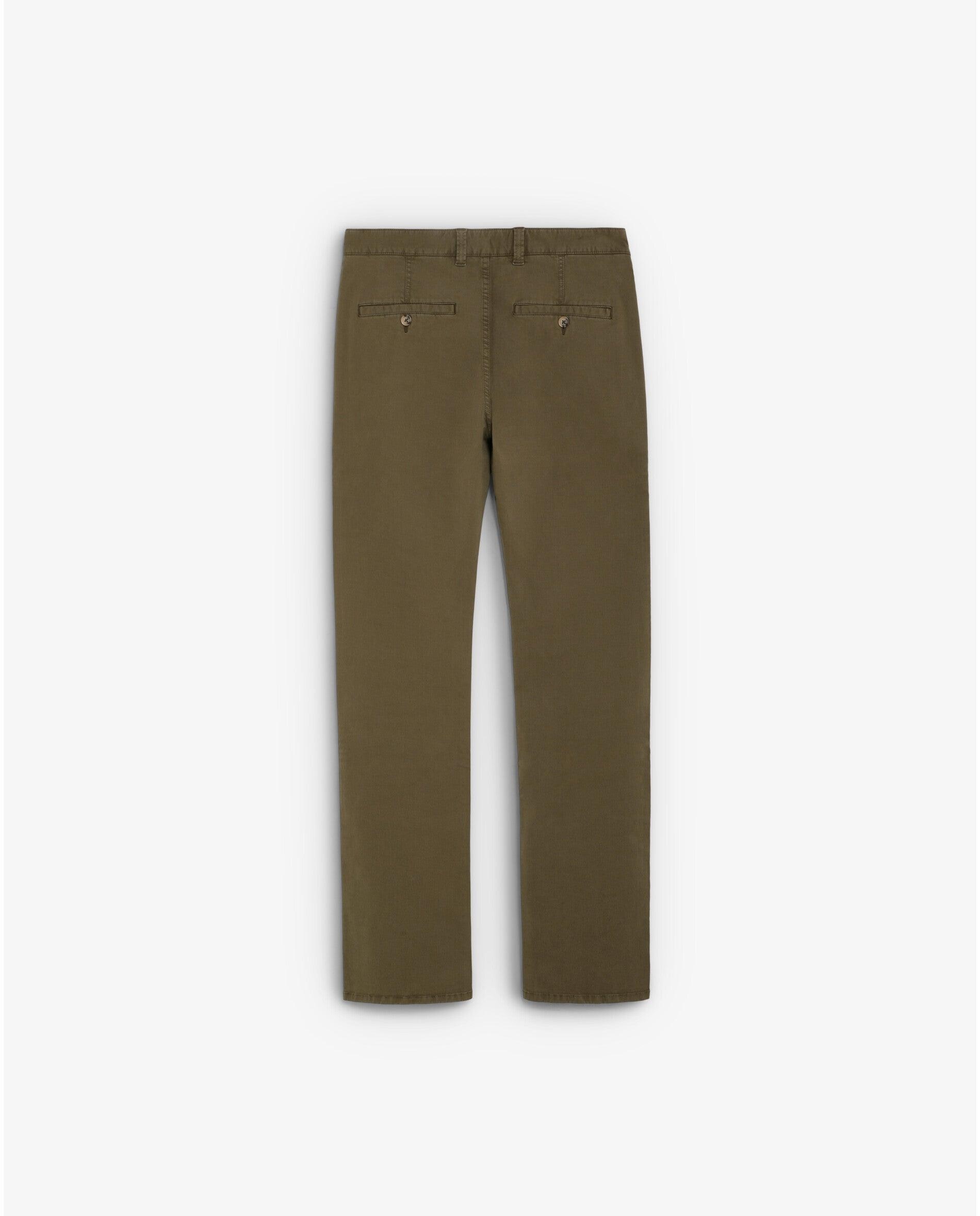 Chino de hombre regular ligeramente elástico - Scalpers - Verde militar Verde militar-5