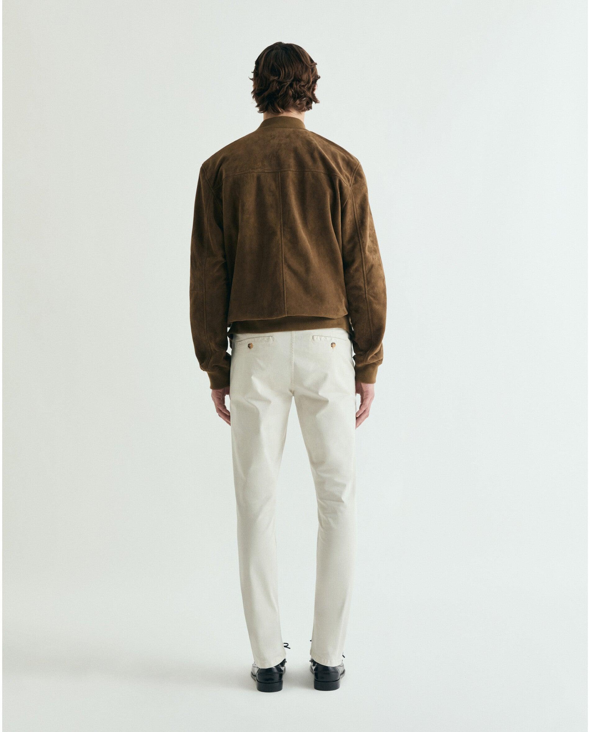 Chino de hombre regular ligeramente elástico - Scalpers - Crema Crema-3
